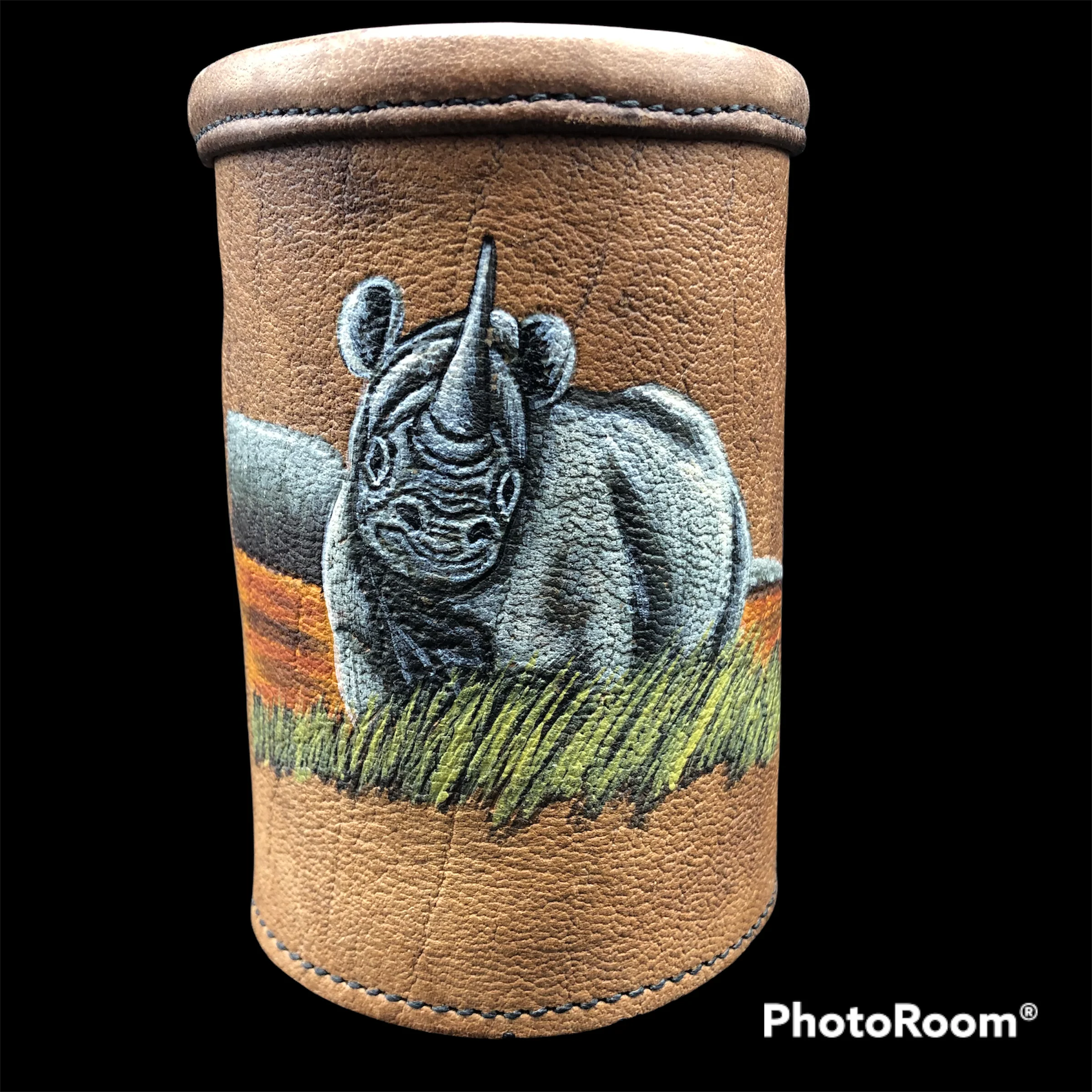 50s/60s Africa Corps Co F Msgbn Leather Drink Holders - Image 7