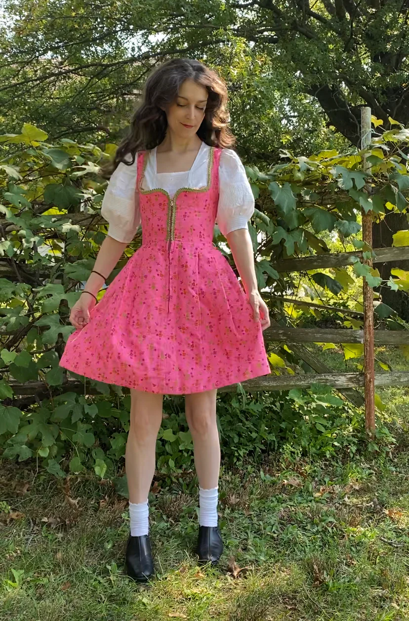 50s/60s Authentic Austrian-made Dirndl By Salzburger Trachten - Image 13