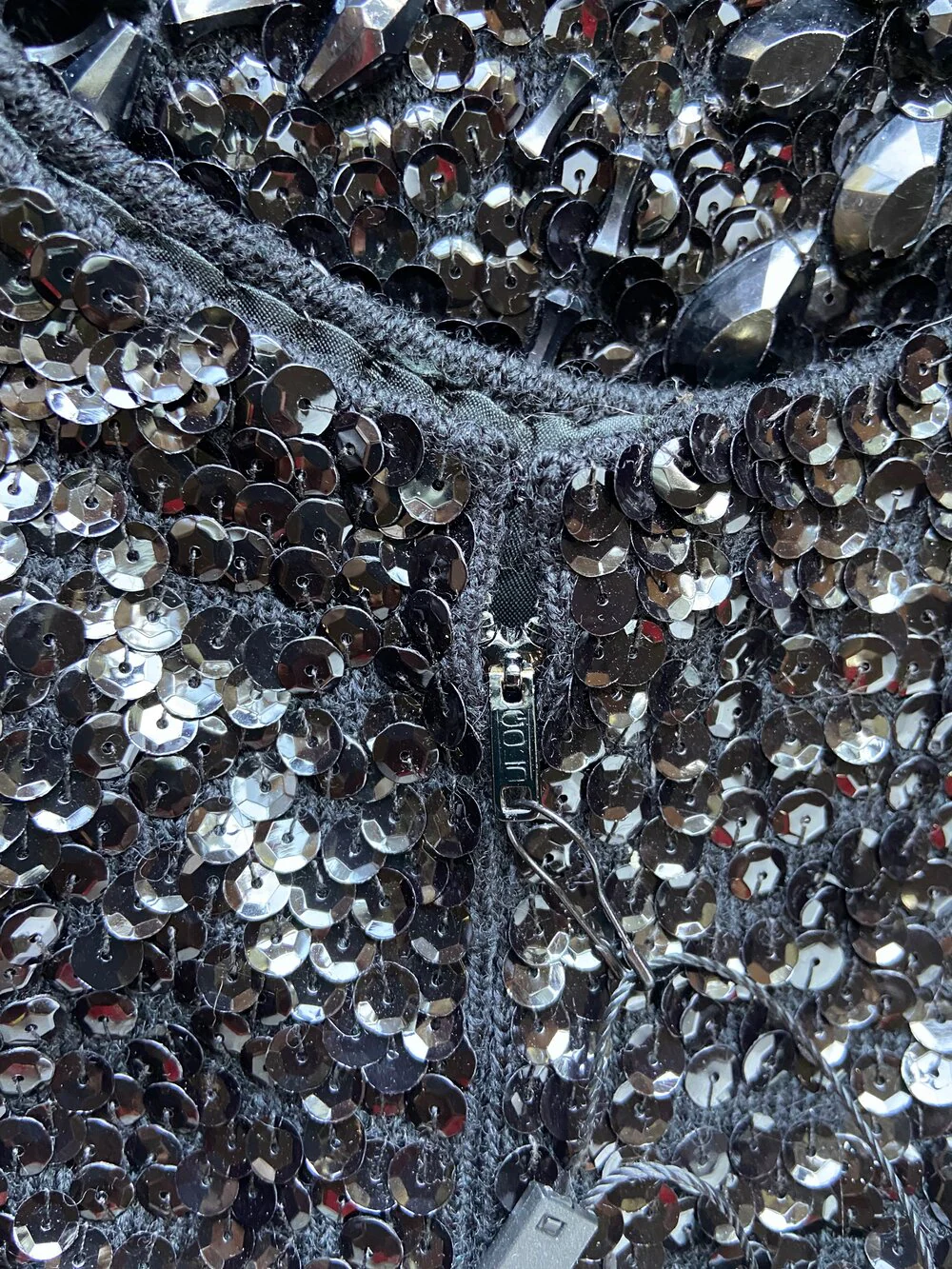 50s/60s Beaded Sequin Shell Top By Cardell - Image 5