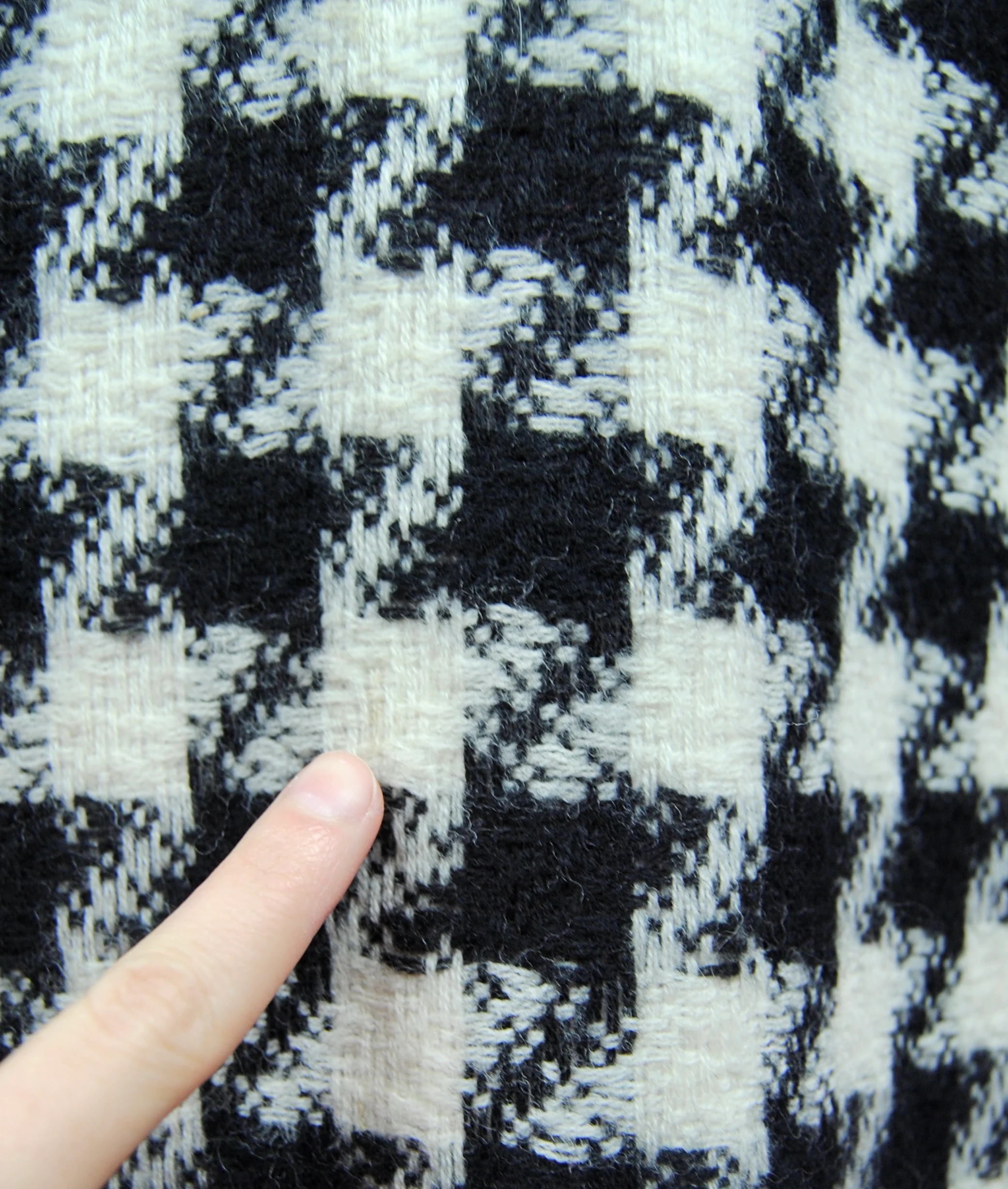 50s/60s Black And White Houndstooth Dress With Belt By Betty Barclay - Image 20