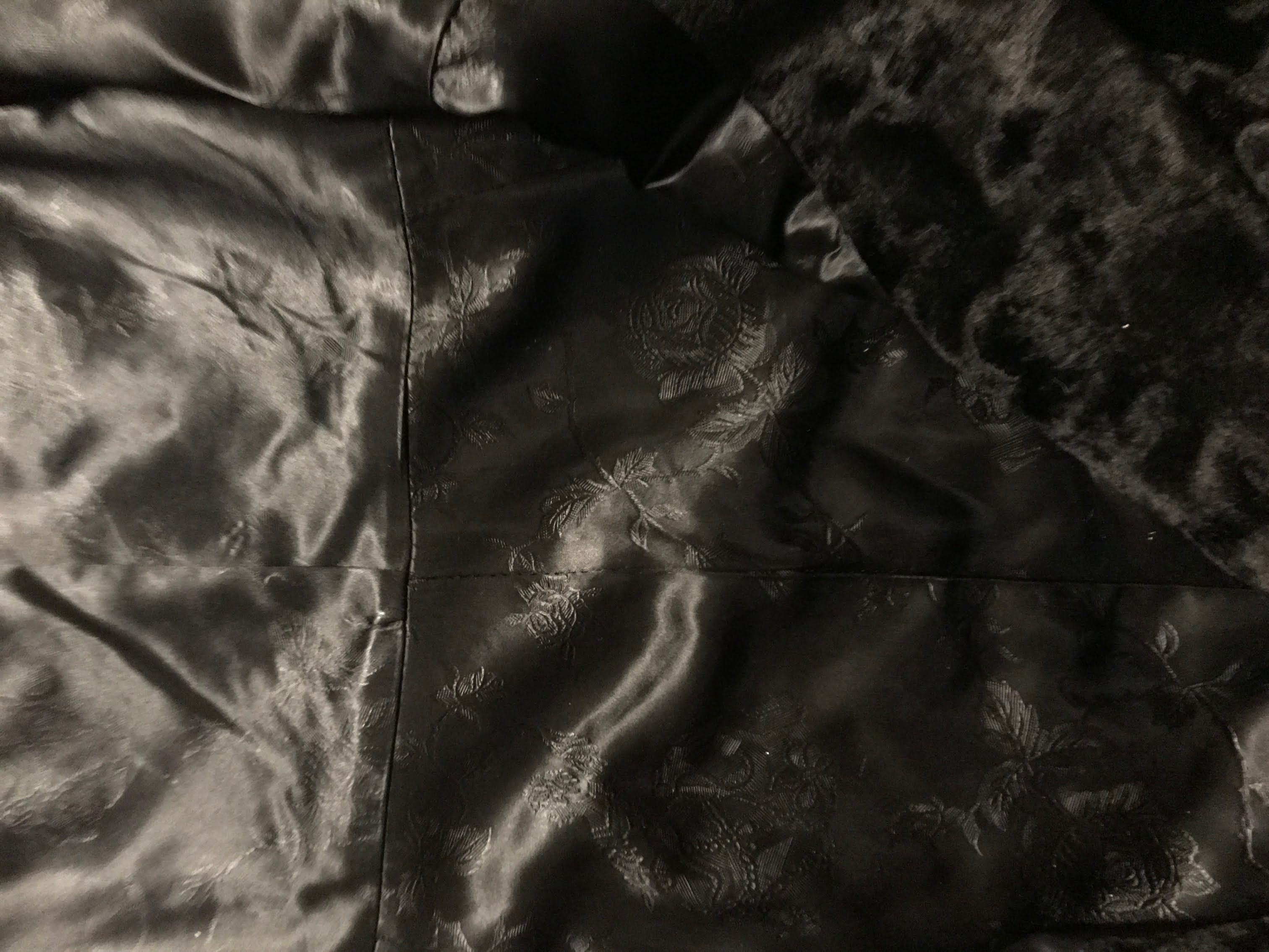 50s/60s Black Velvet Curly Mongolian Lamb Fur Duster Coat By Russell Taylor - Image 10