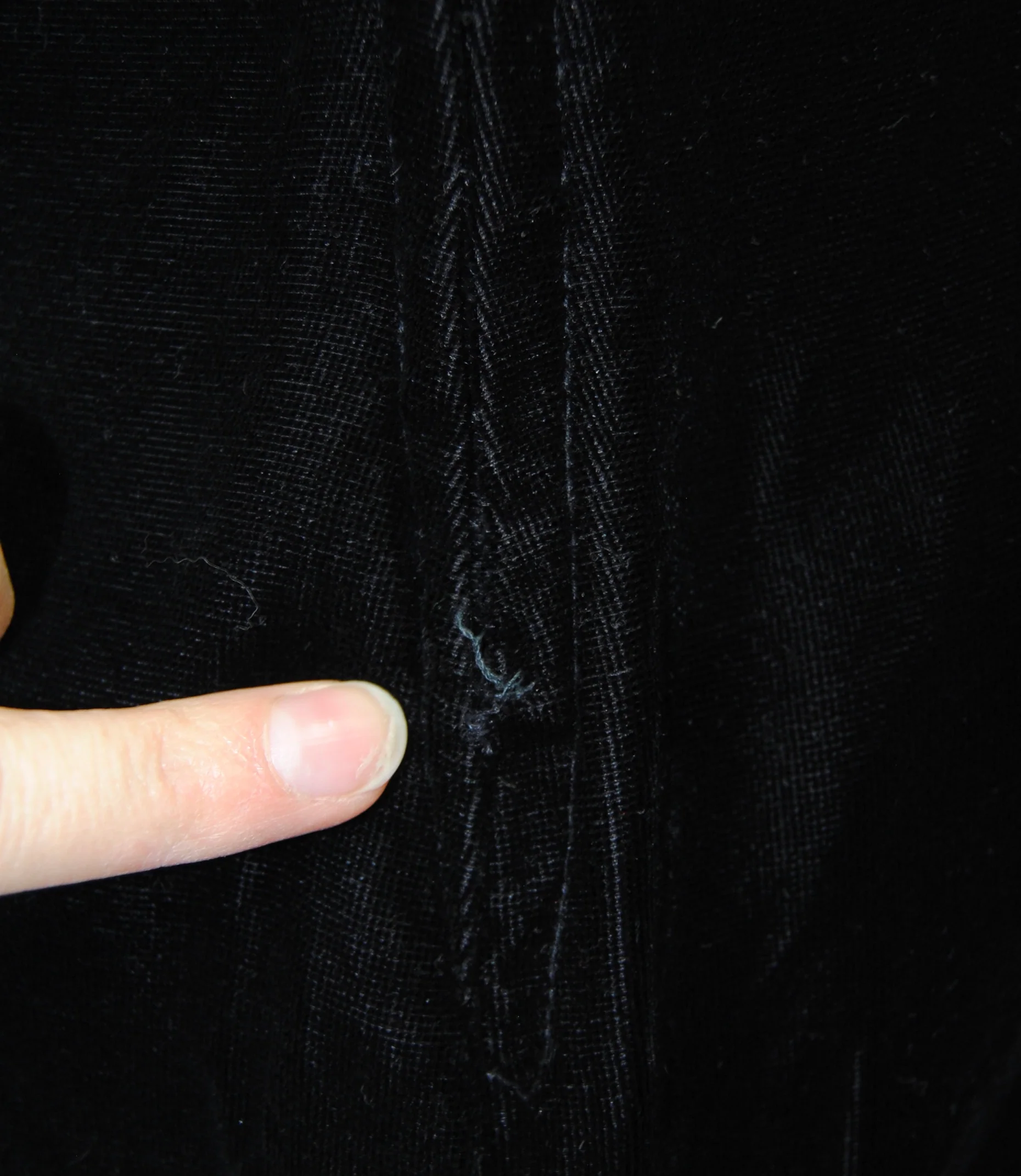 50s/60s Black Velvet Dress With Mandarin Collar - Image 14