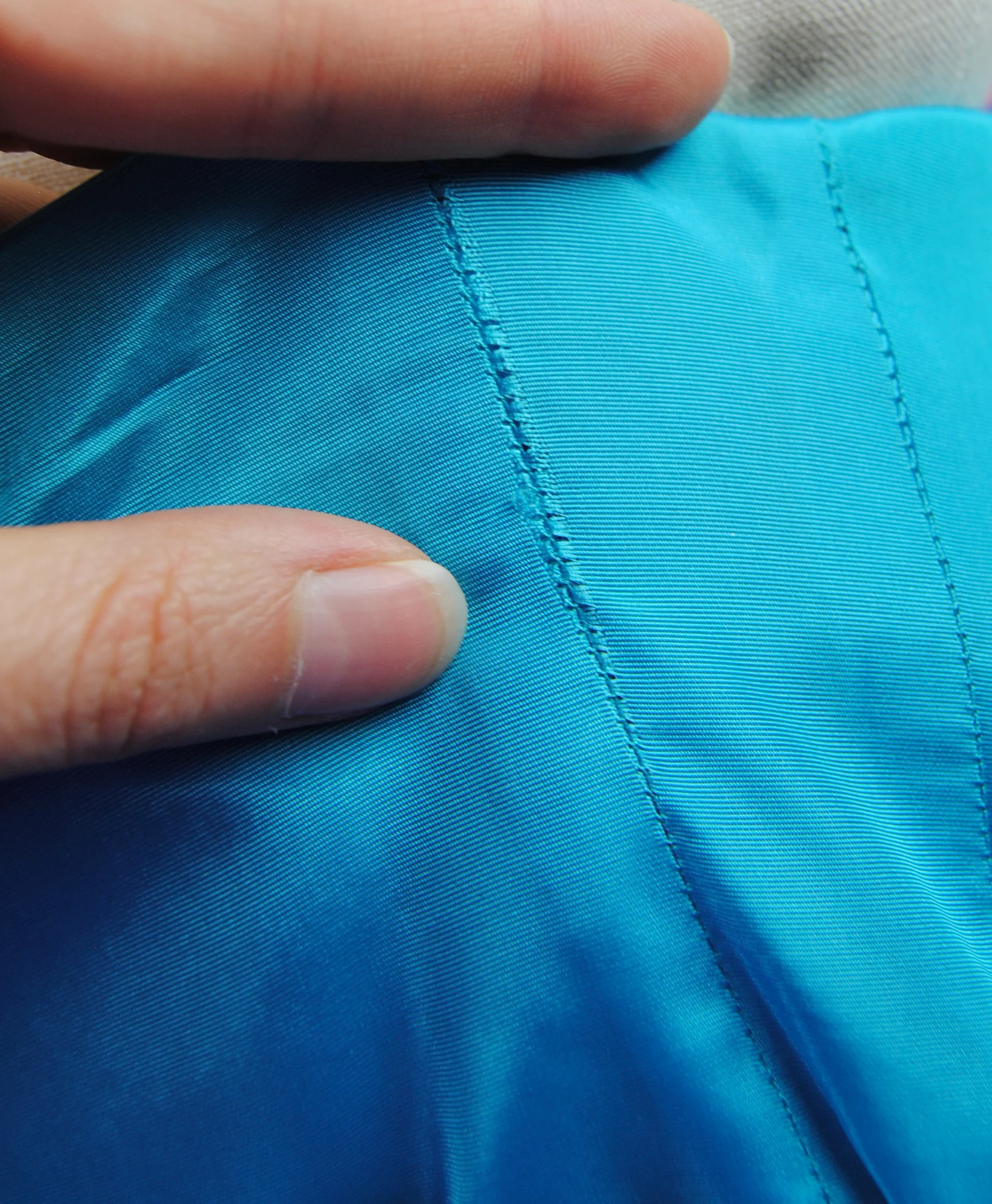 50s/60s Bright Blue Linen Dress With Chartruese Details By Anne Fogarty - Image 14