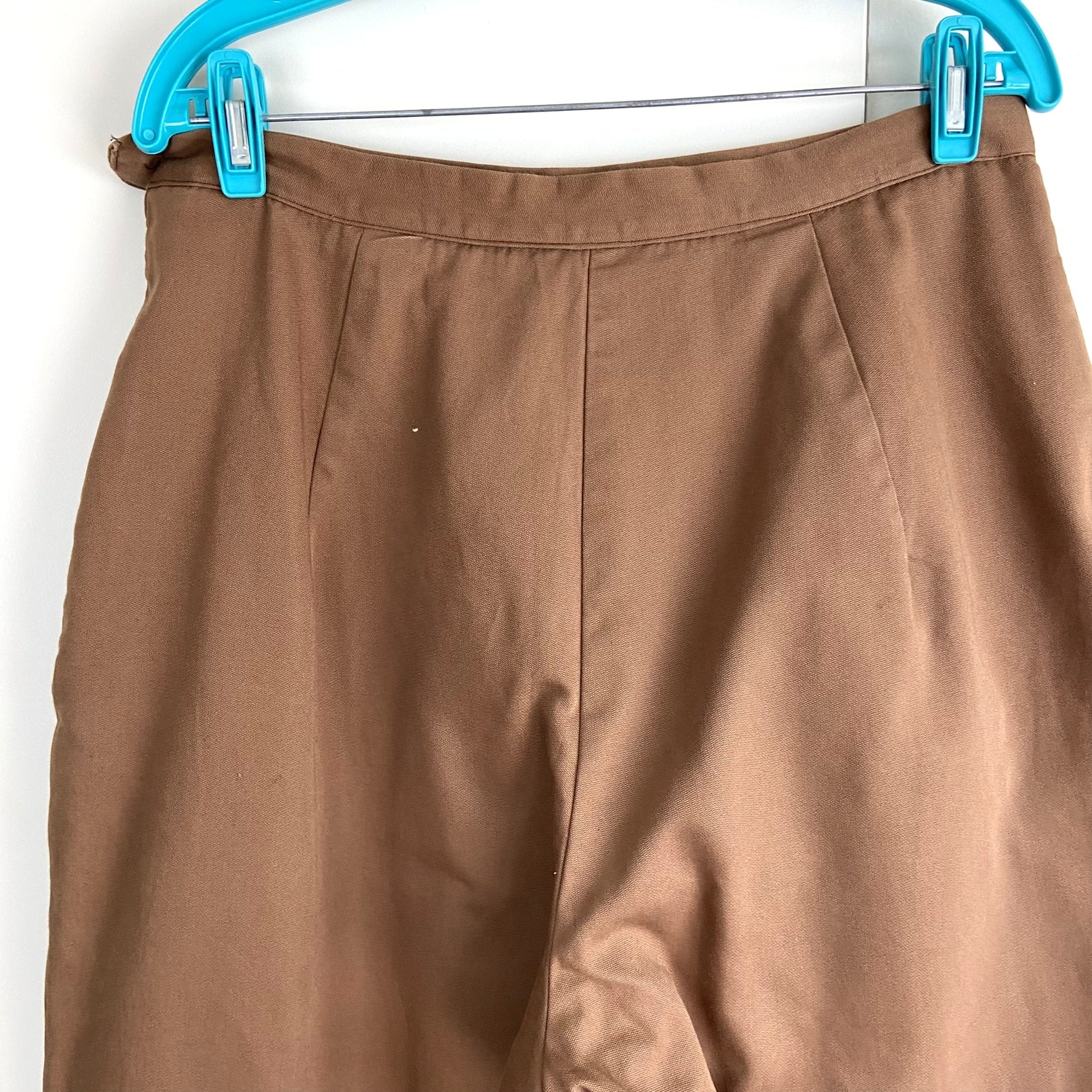 50s/60s Brown High Waist 32" Capri Pants Clamdigger 50s - Image 6