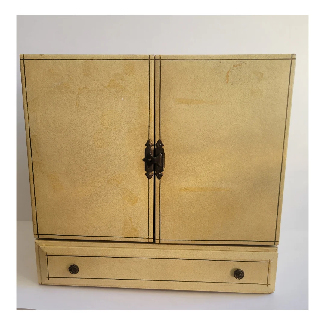 50s/60s Extra Large Jewelry Box Trunk With Six Tiers - Image 5
