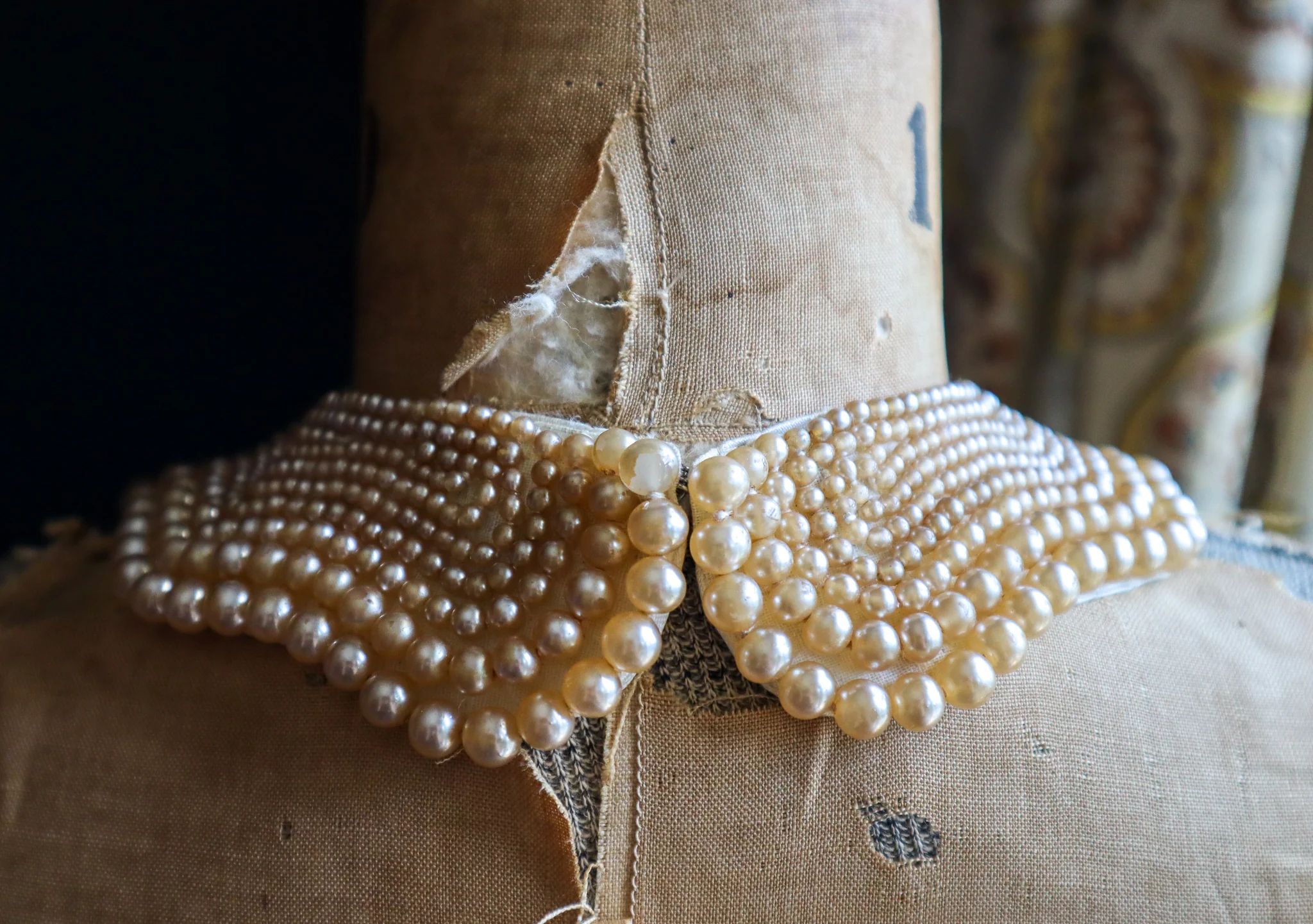 50s/60s Faux Pearl Collar Necklace By Top Fashions - Image 5