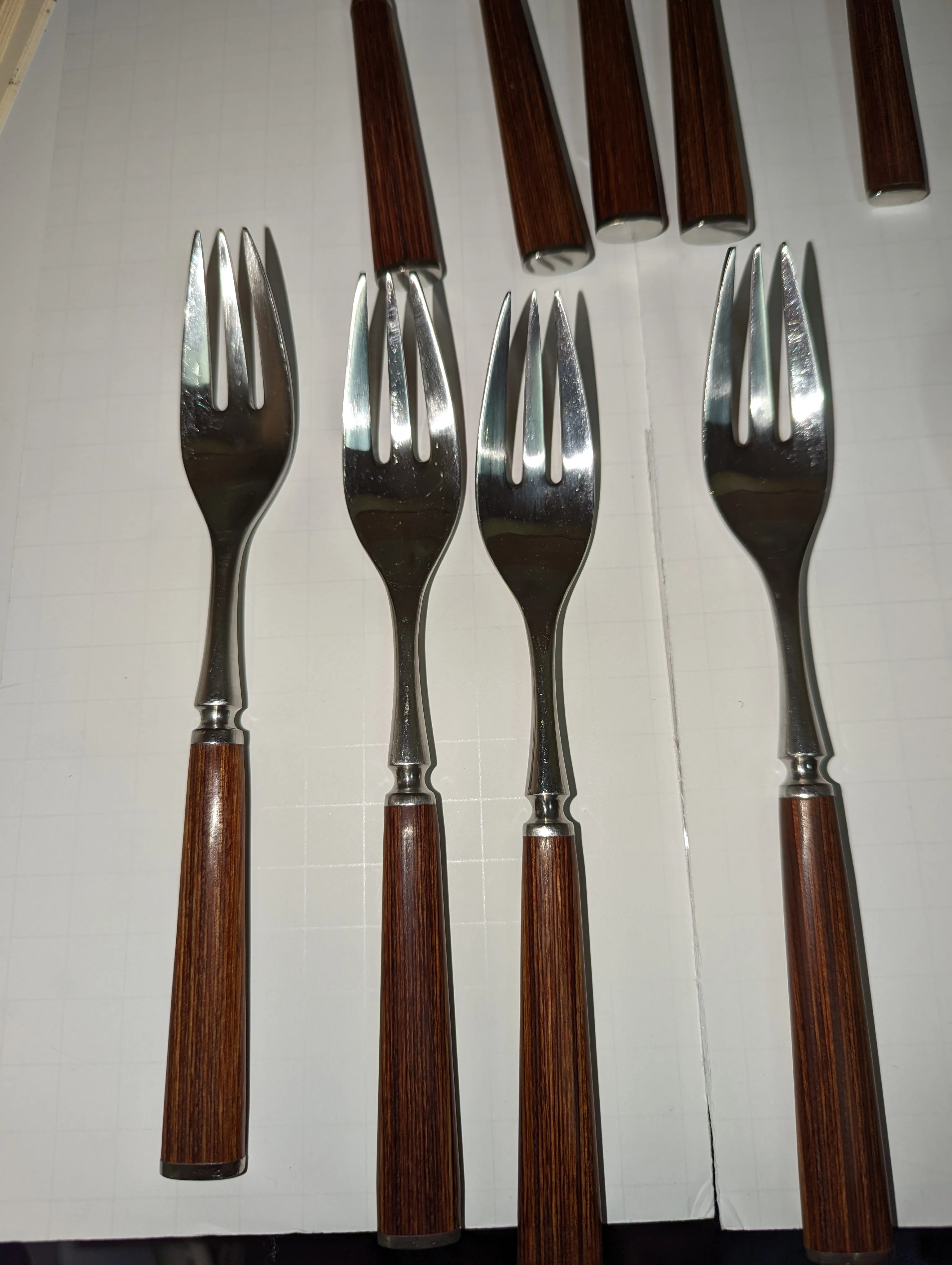 50s/60s Fjord Teak And Stainless Flatware 20 Piece Japan By Dansk - Image 15