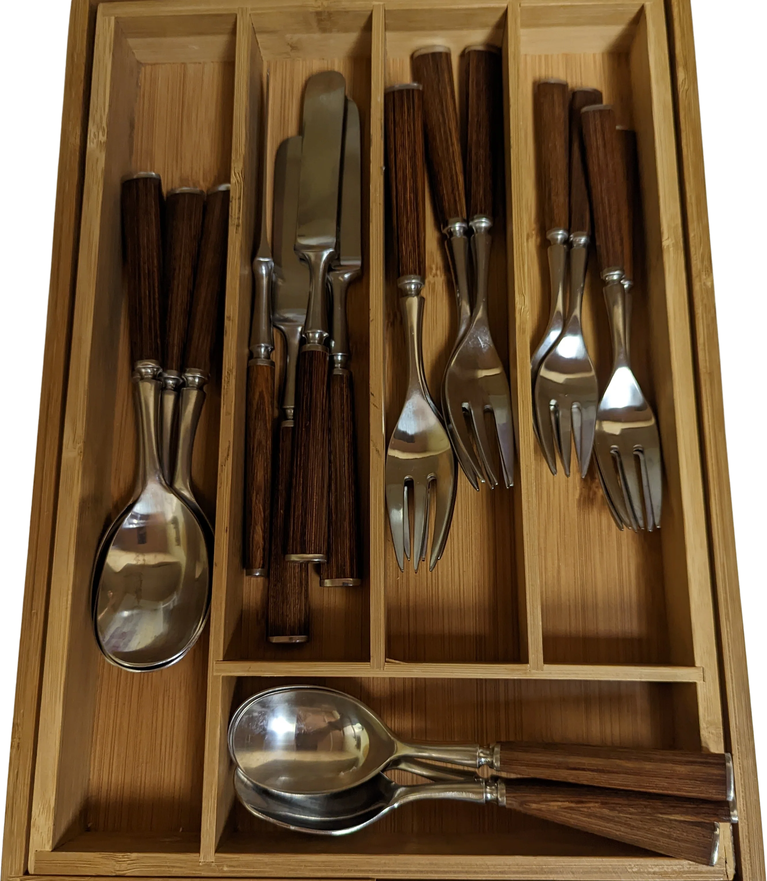 50s/60s Fjord Teak And Stainless Flatware 20 Piece Japan By Dansk - Image 2