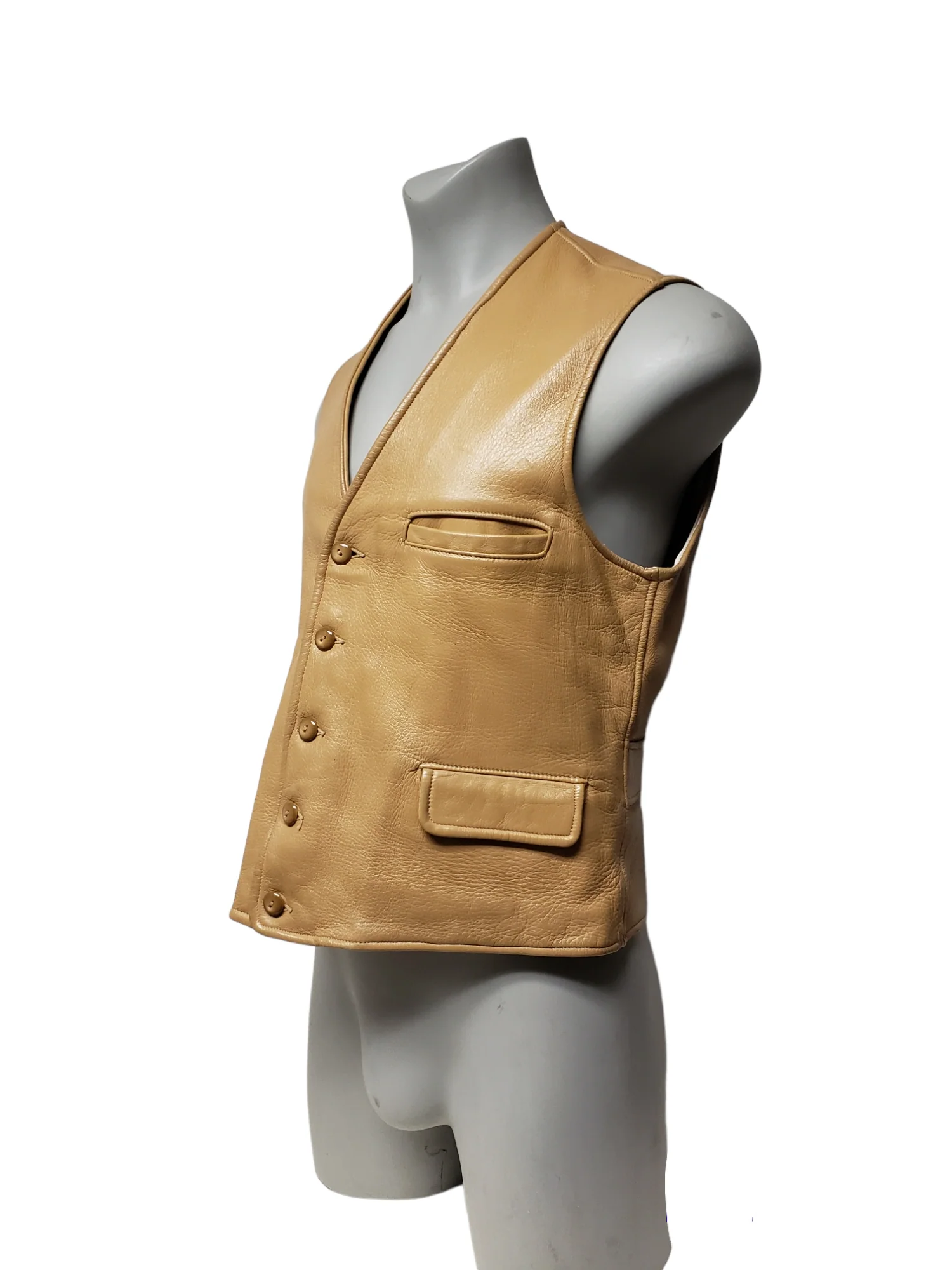 50s/60s Genuine Deerskin Vest By Custom Coat Co., Inc. - Image 3