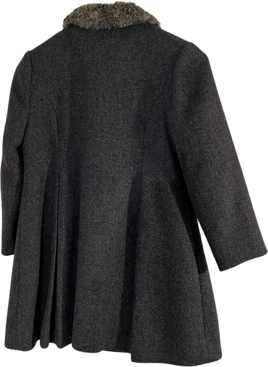 50s/60s Girls Wool Coat With Persian Lamb Collar And Hat By S. J. Buchman Co. Inc. - Image 2