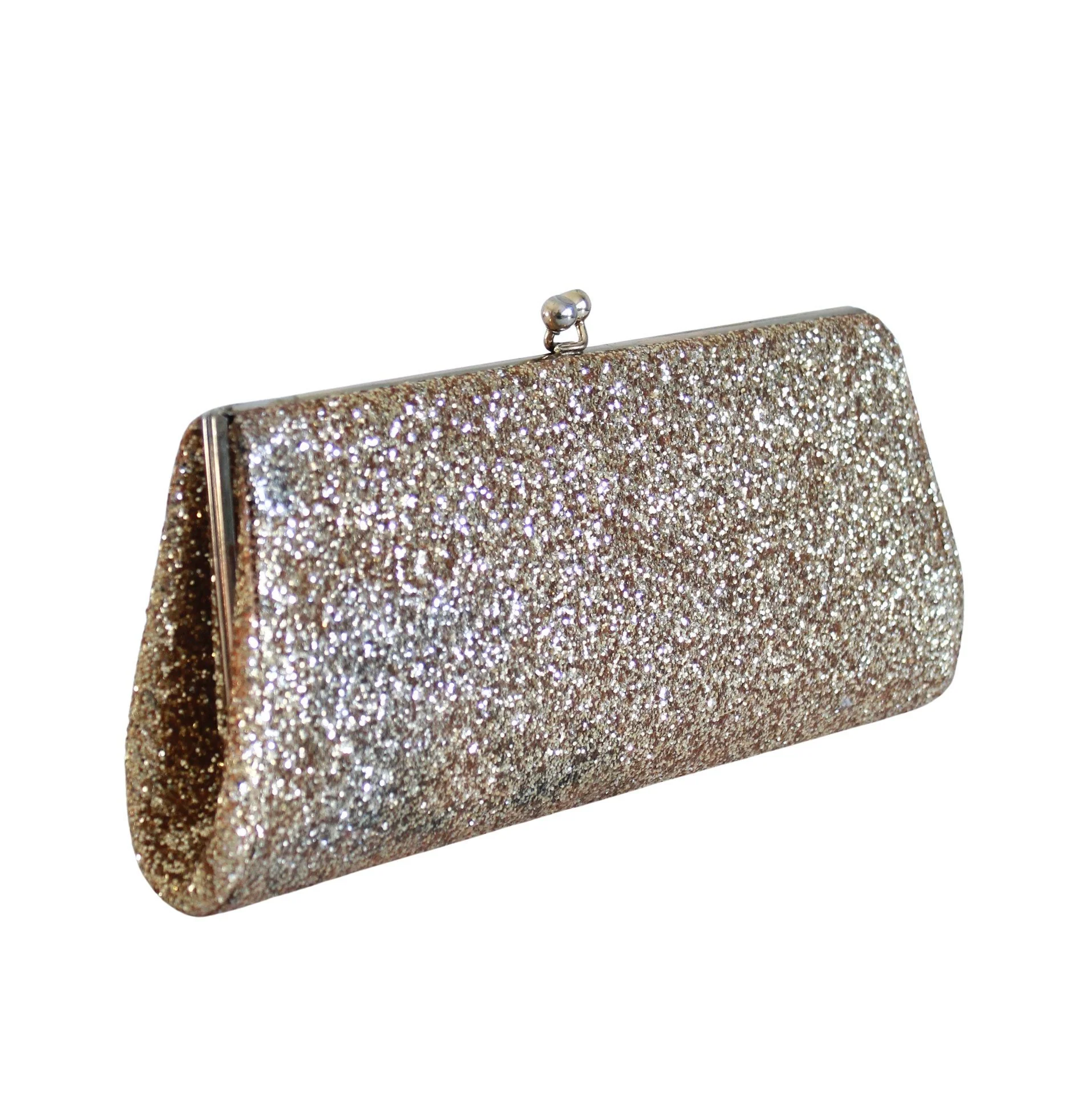 50s/60s Gold Glitter Clutch Purse - Image 5