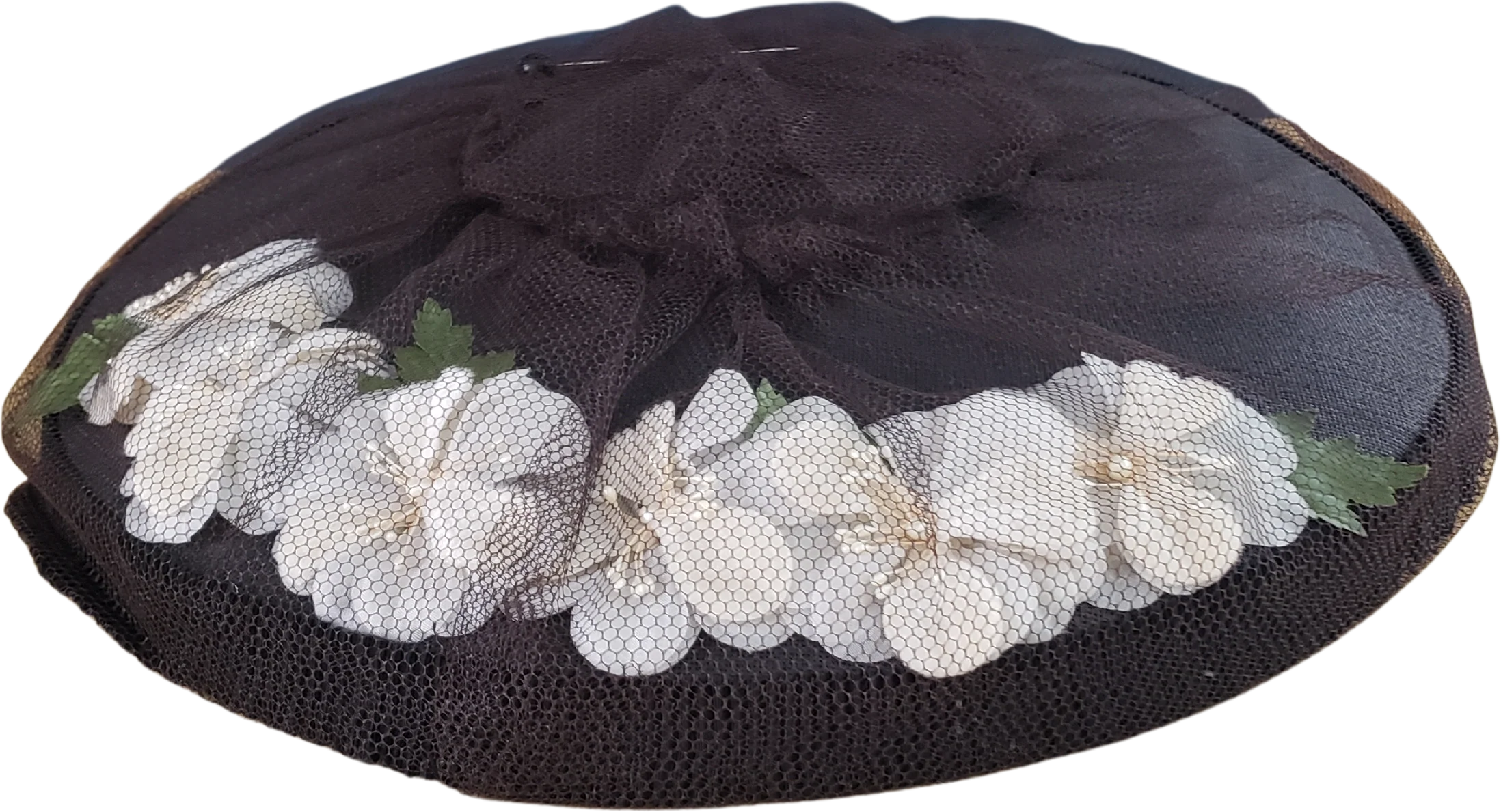 50s/60s Ladies Flat Dressy Hat