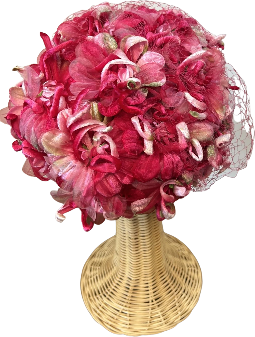 50s/60s Ladies Floral Pillbox Hat - Image 2