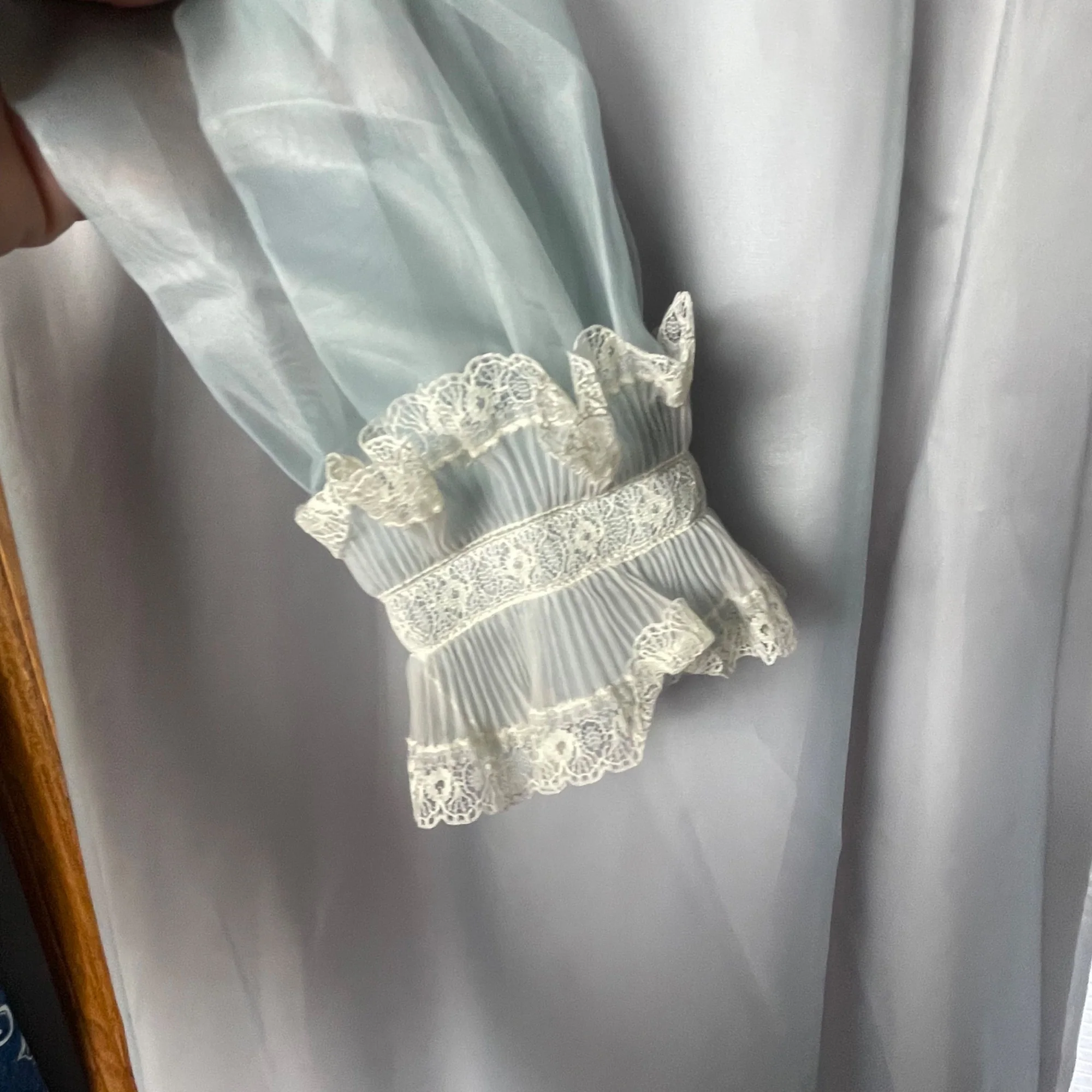 50s/60s Long Sleeve Prom Bridesmaid Dress By Emma Domb - Image 4