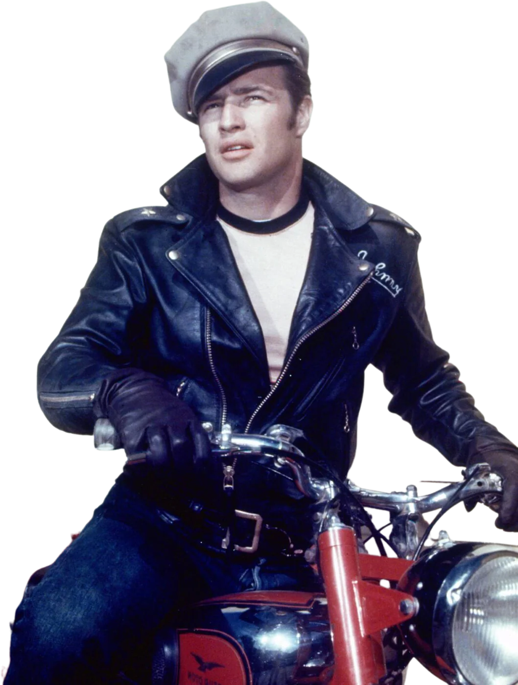 50s/60s Marlon Brando Style Blue Motorcycle / Work Hat By Nudelman - Image 2