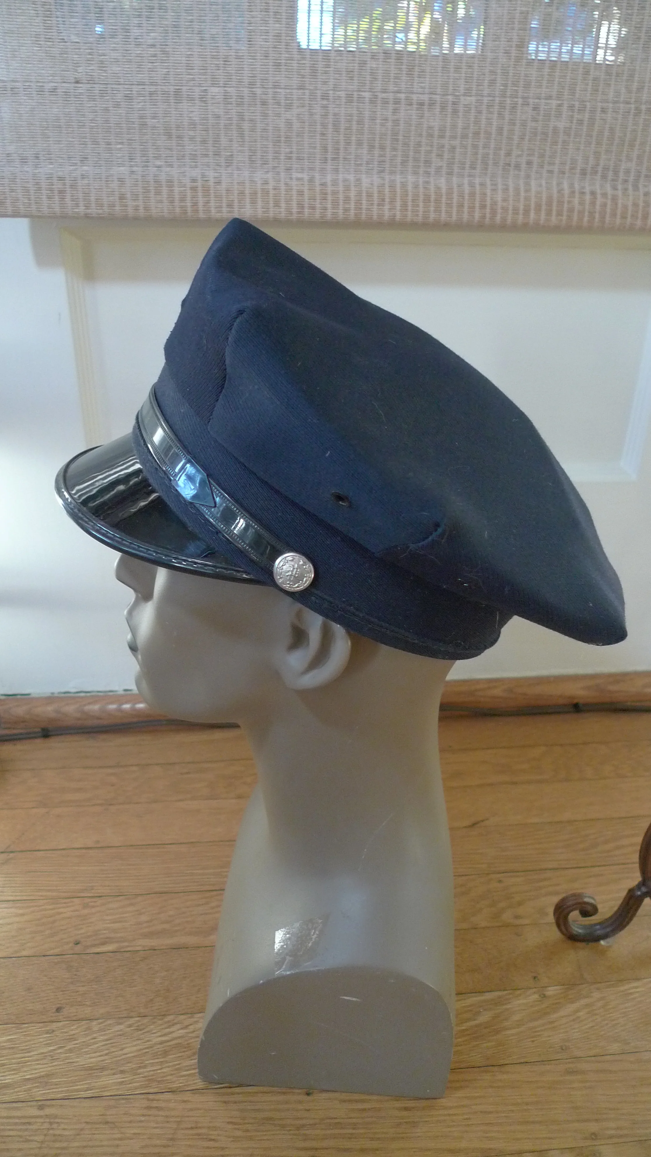 50s/60s Marlon Brando Style Blue Motorcycle / Work Hat By Nudelman - Image 5