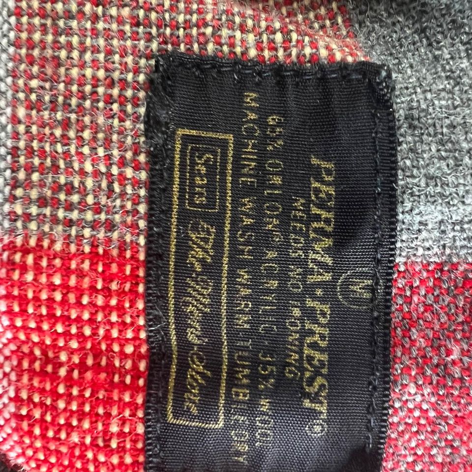 50s/60s Men's Wool Blend Flannel Shirt M By Sears Men's Shop - Image 6