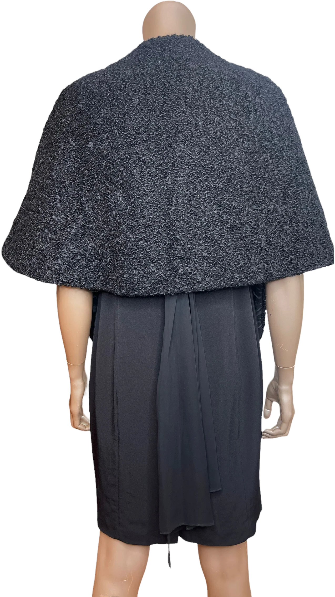 50s/60s Persian Lamb Shrug With Ribbon Detail - Image 2