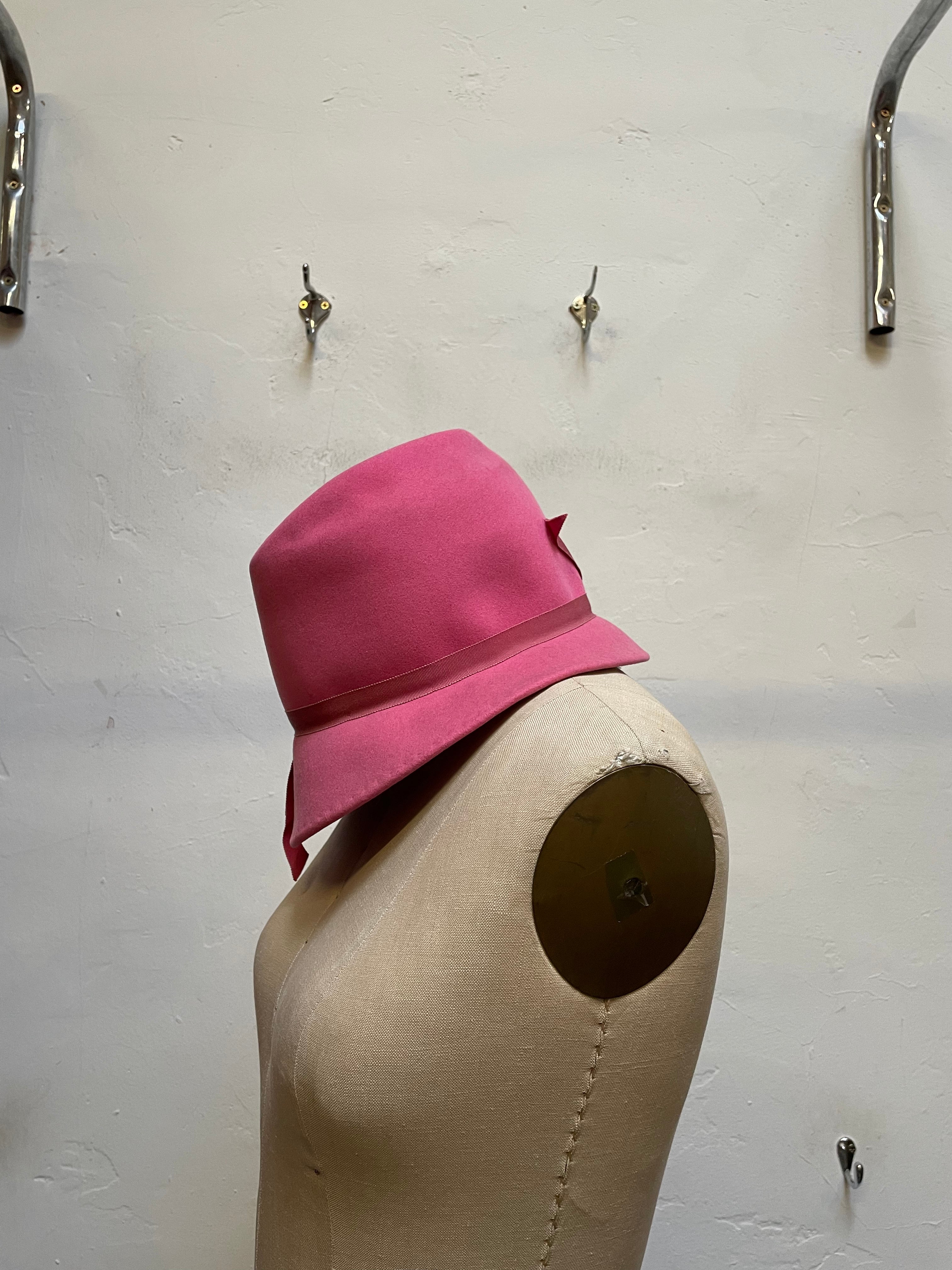 50s/60s Pink Hat By Doree - Image 3