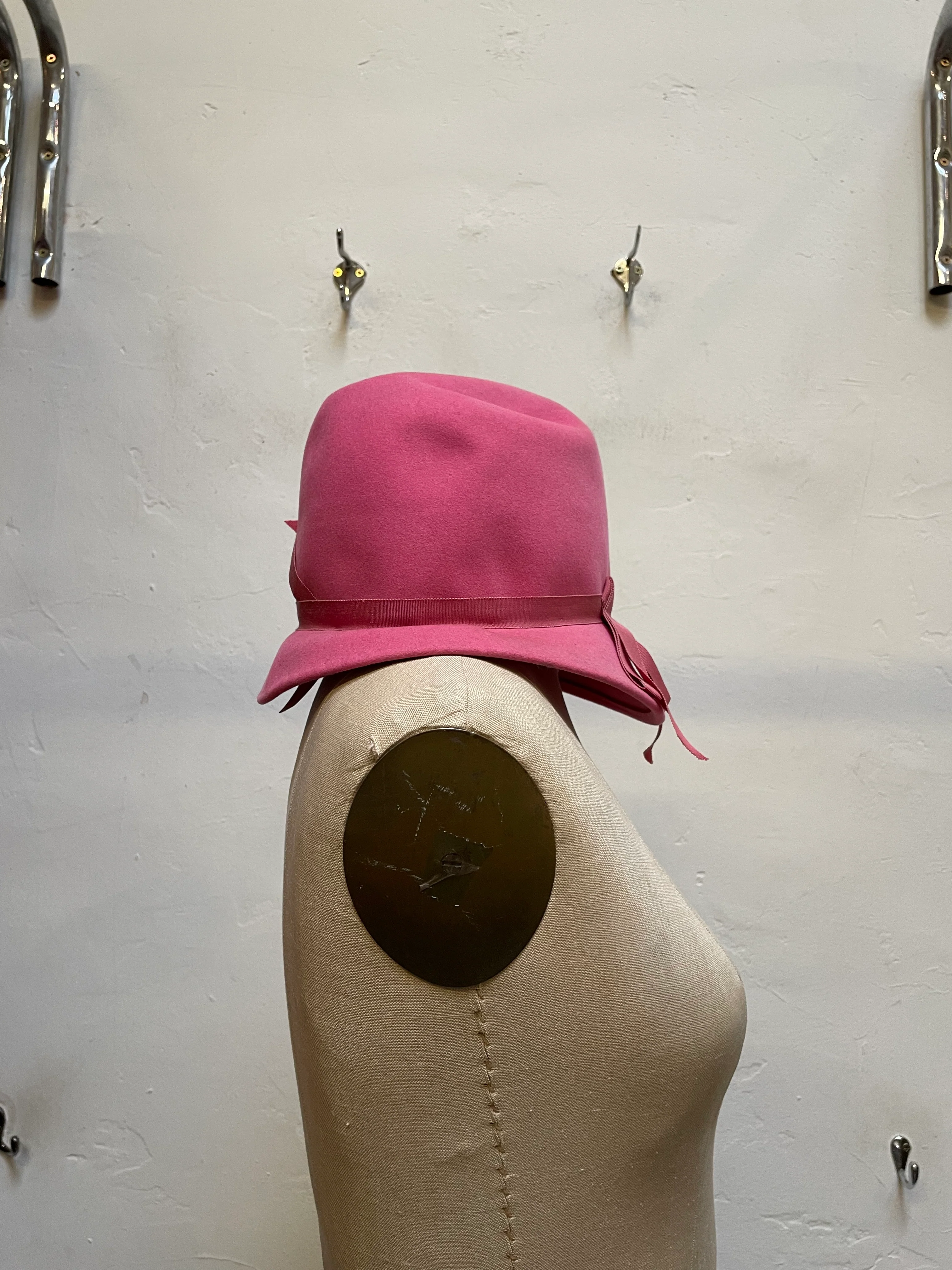 50s/60s Pink Hat By Doree - Image 4