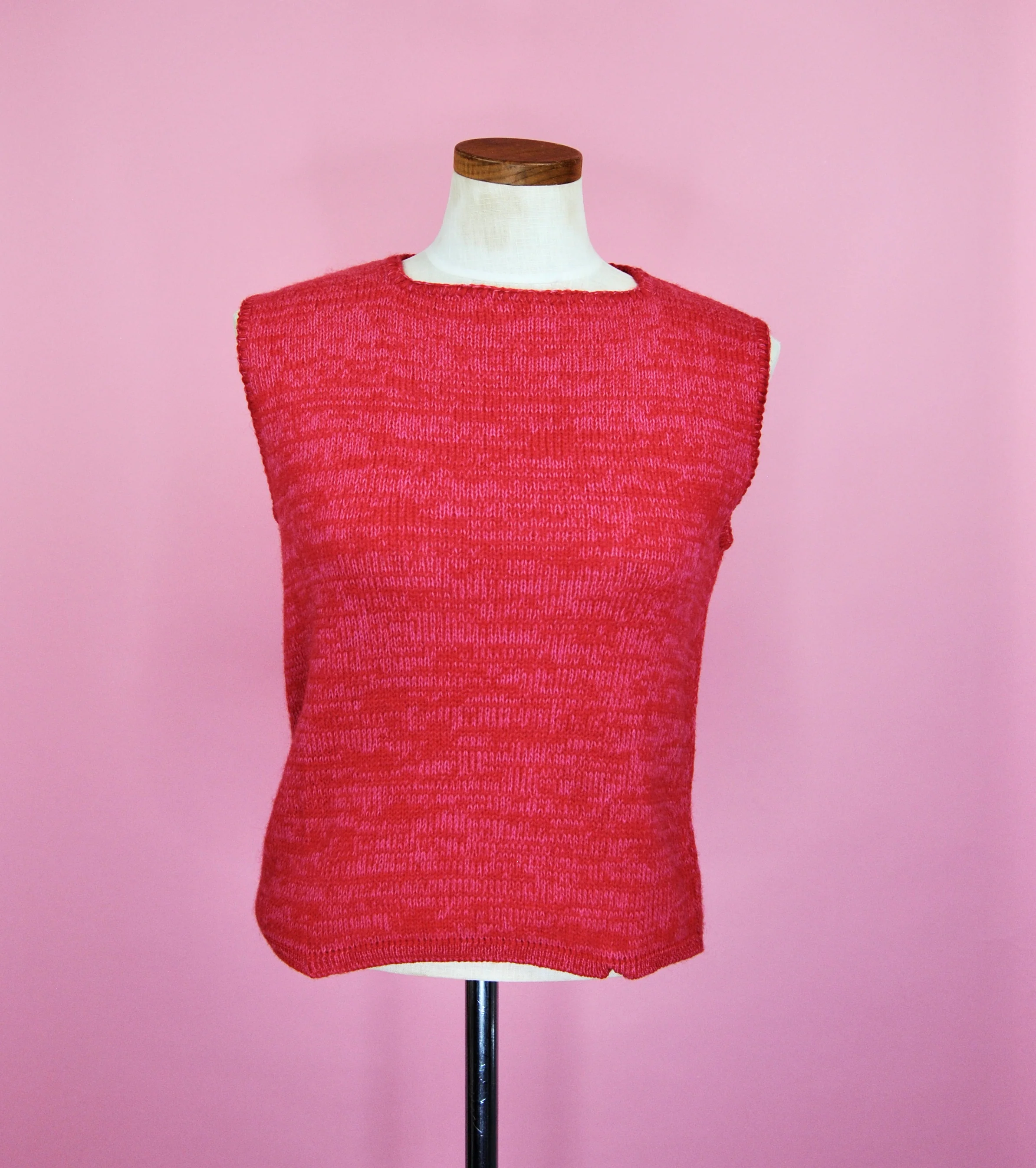 50s/60s Pink Knit Sweater Sweater Vest And Skirt Set By Jane Irwill - Image 8
