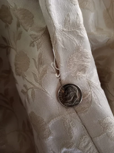 50s/60s Pinup Cocktail Dress Brocade Floral Satin Sash By Marcy Allen Original - Image 9