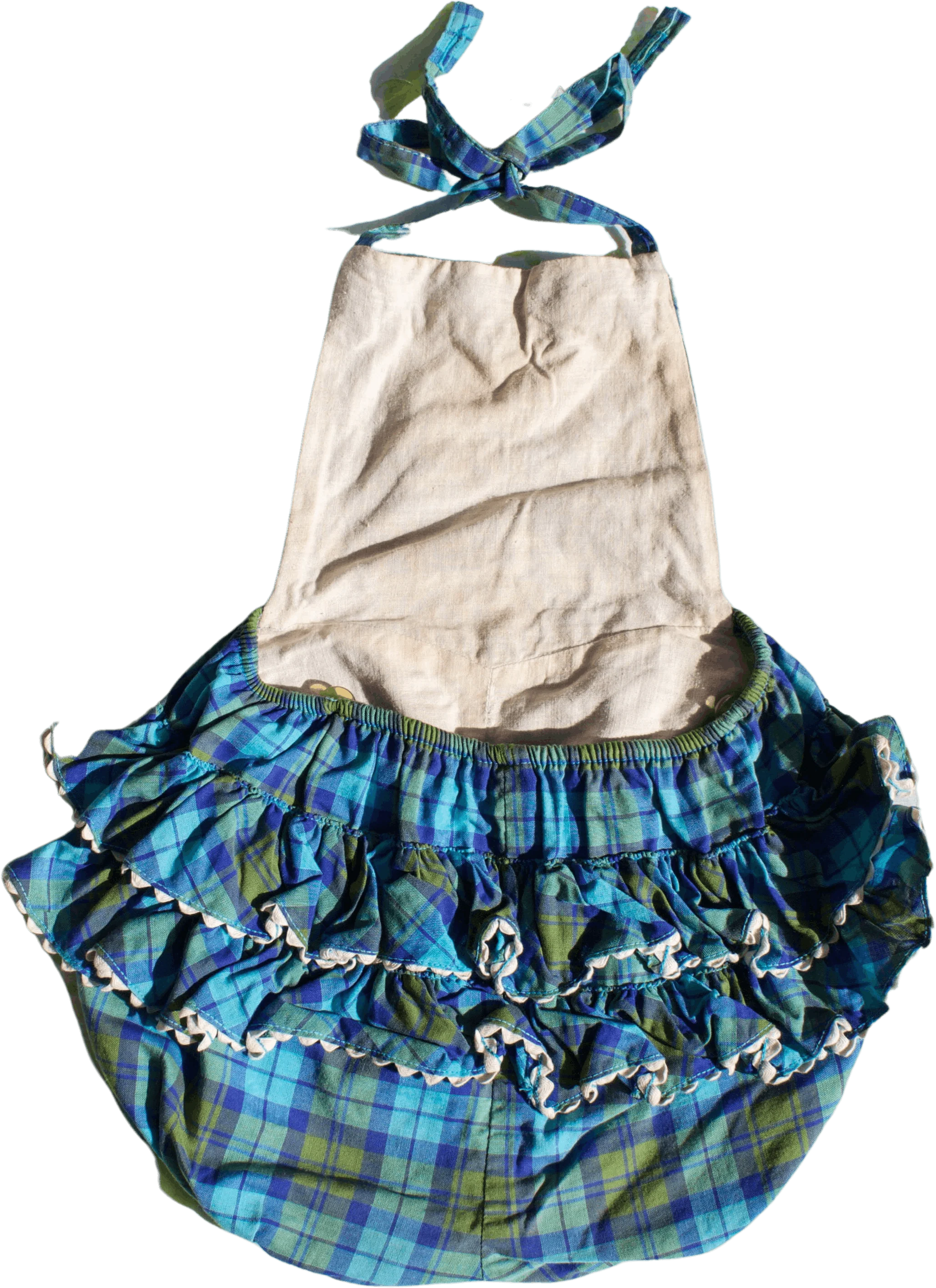 50s/60s Plaid Toddler Swimsuit With Ruffle Butt By Catalina - Image 2
