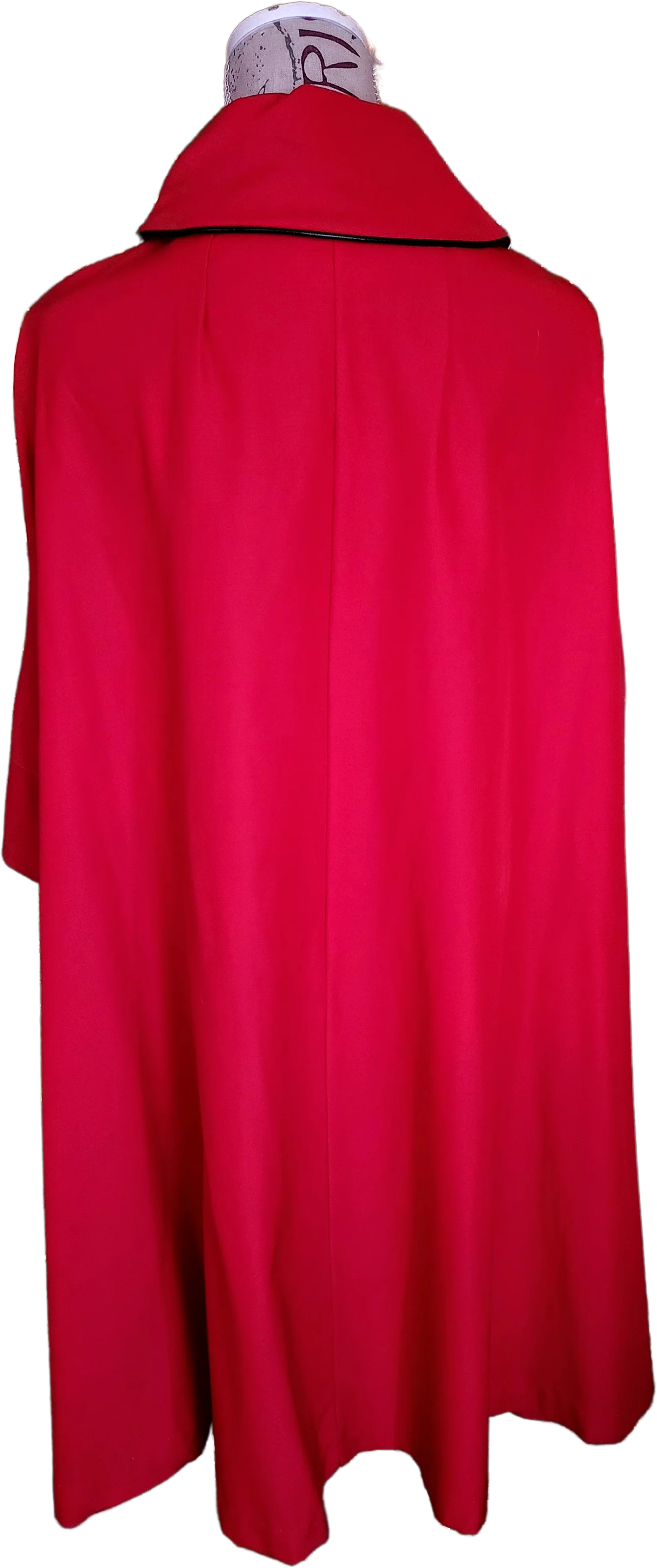 50s/60s Red All Weather Sherlock Holmes Style Cape By Debutogs Ny for All Weather - Image 2