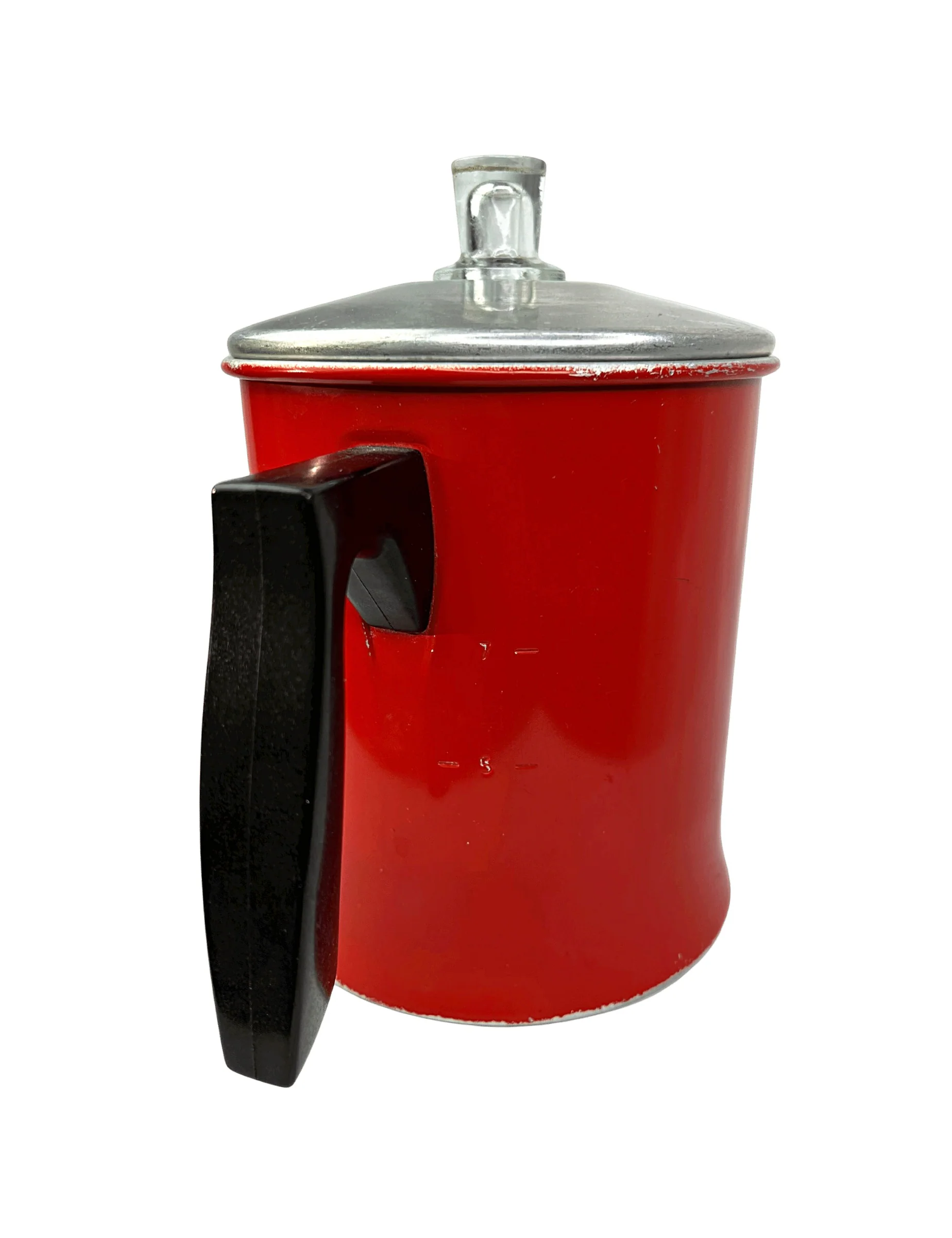 50s/60s Red Aluminum Camping Coffee Tea Kettle By Chiltonware - Image 4