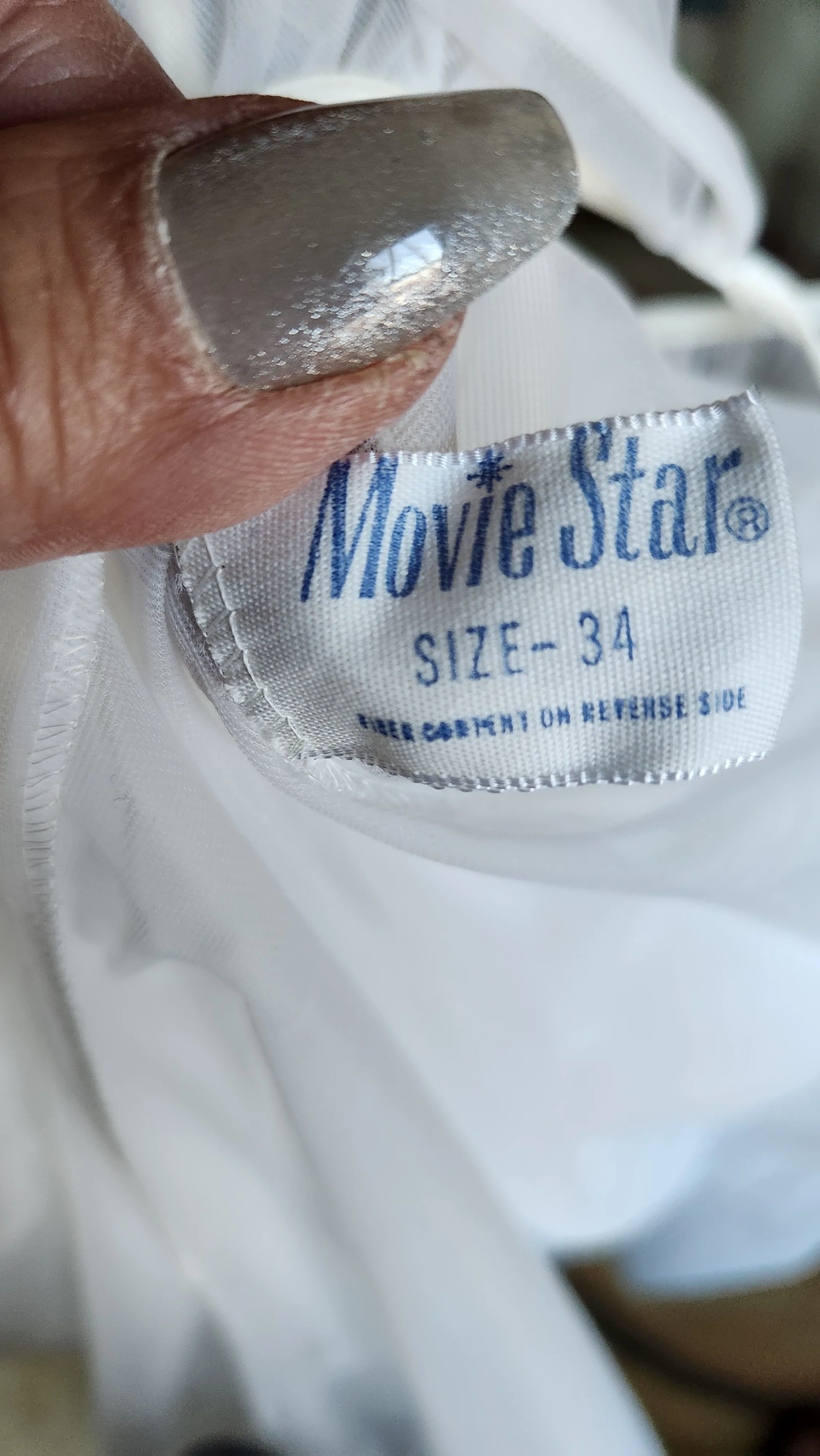 50s/60s Sexy Short White Chiffon Bridal Peignoir Set By Movie Star - Image 9