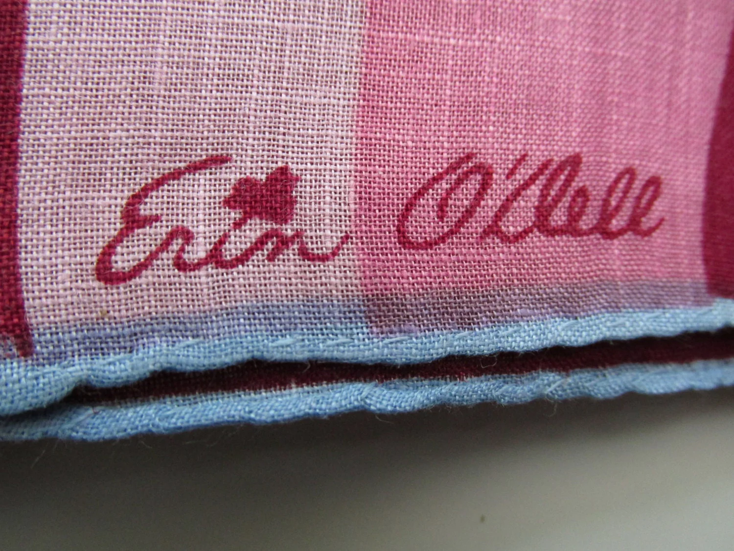 50s 60s Six Matching Erin O'dell Cotton Handkerchiefs Hand Rolled Hem Abstract Fabric Textiles Mod Cotton - Image 2