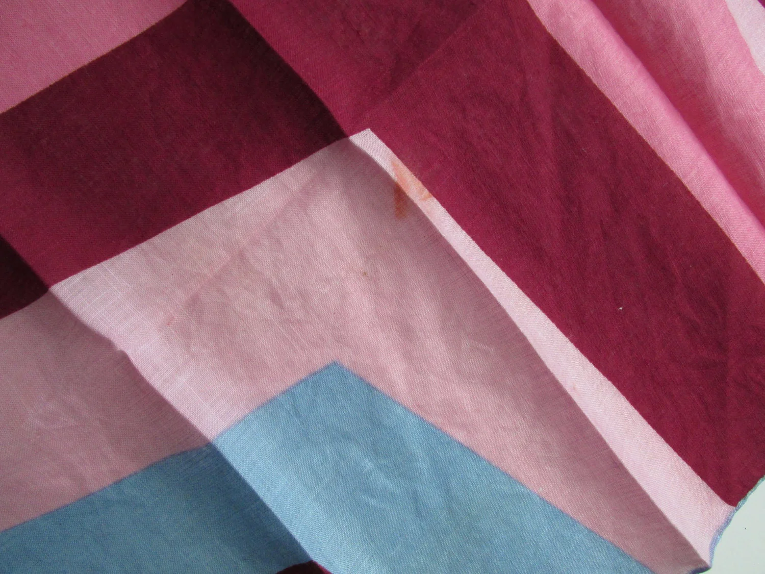 50s 60s Six Matching Erin O'dell Cotton Handkerchiefs Hand Rolled Hem Abstract Fabric Textiles Mod Cotton - Image 4