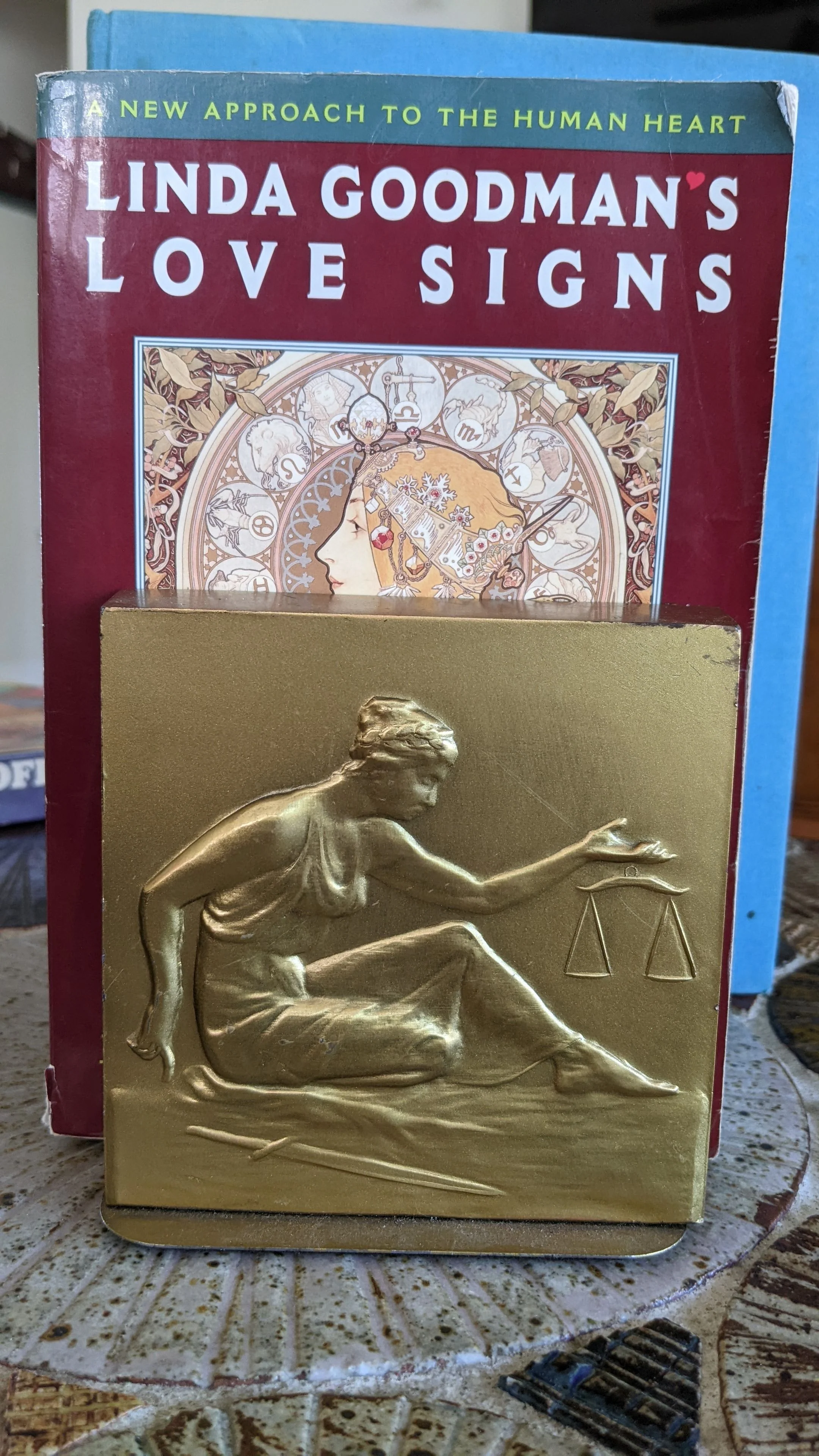 50s/60s Solid Brass Lady Justice Bookends Libra Bookends By Pm Craftsman - Image 4