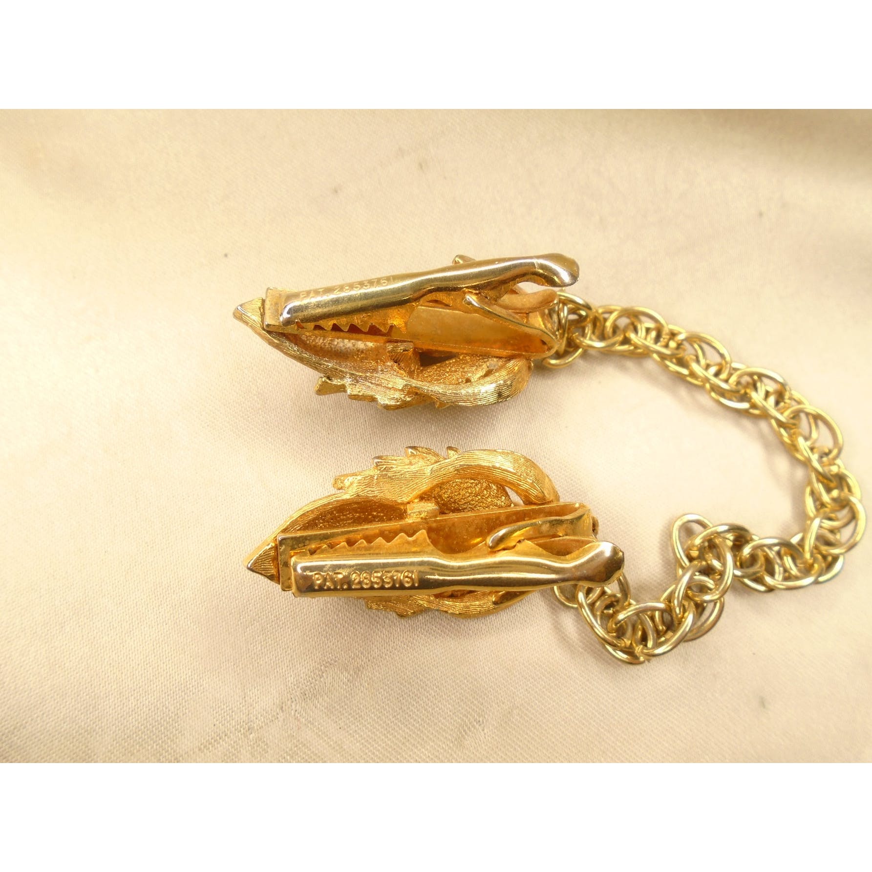 50s/60s Sweater Guard Hat Clip Chatelaine Pin For Jeans - Image 5