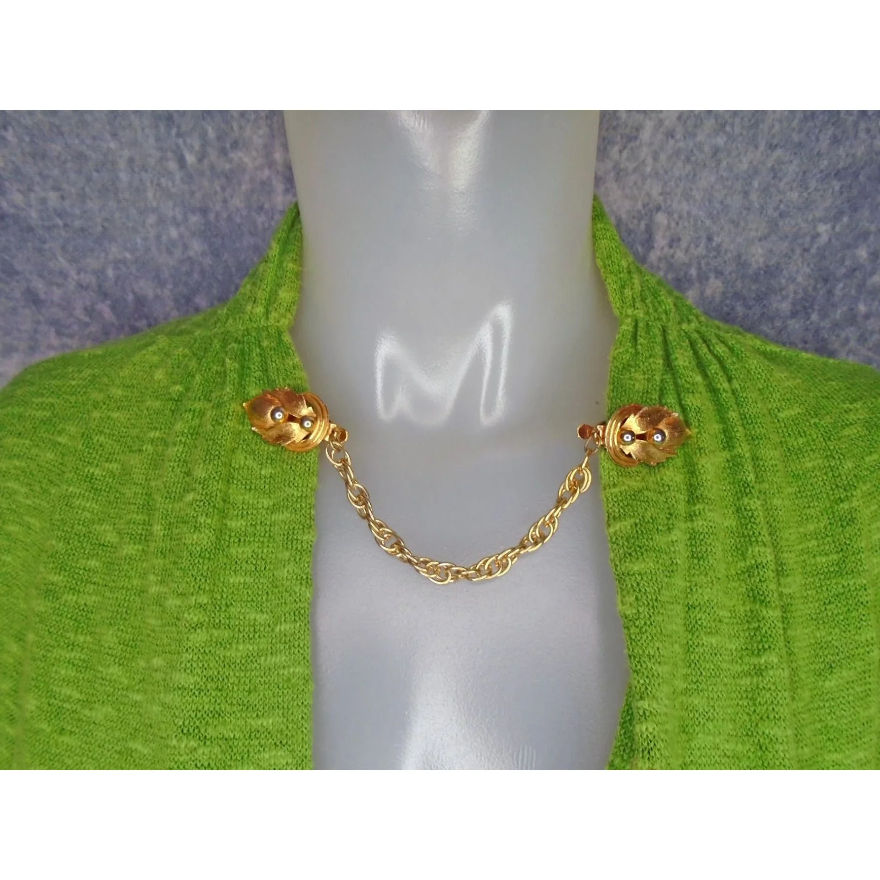 50s/60s Sweater Guard Hat Clip Chatelaine Pin For Jeans - Image 9