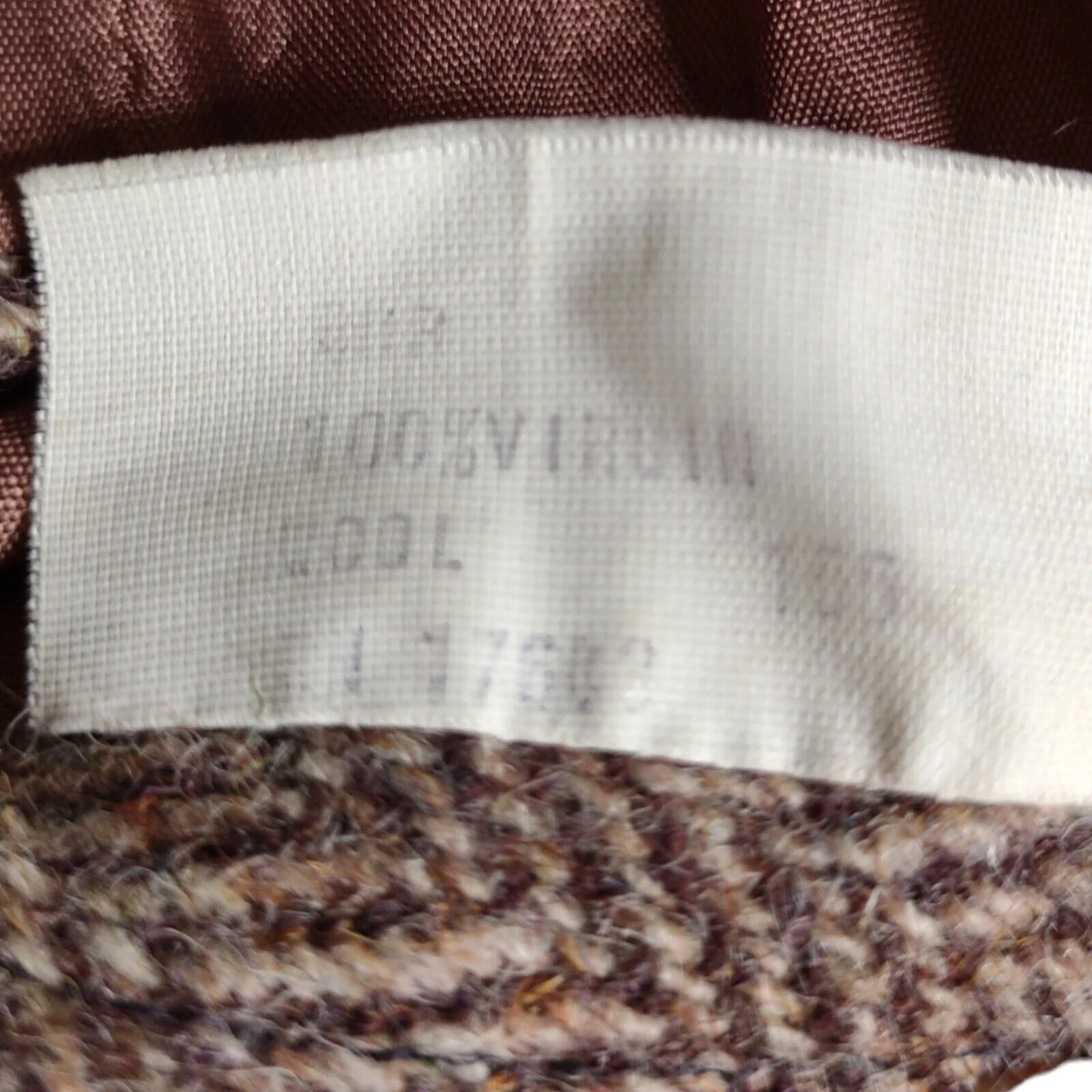 50s/60s Two Button Notch Lapel Herringbone Sport Coat 40r By Harris Tweed - Image 11