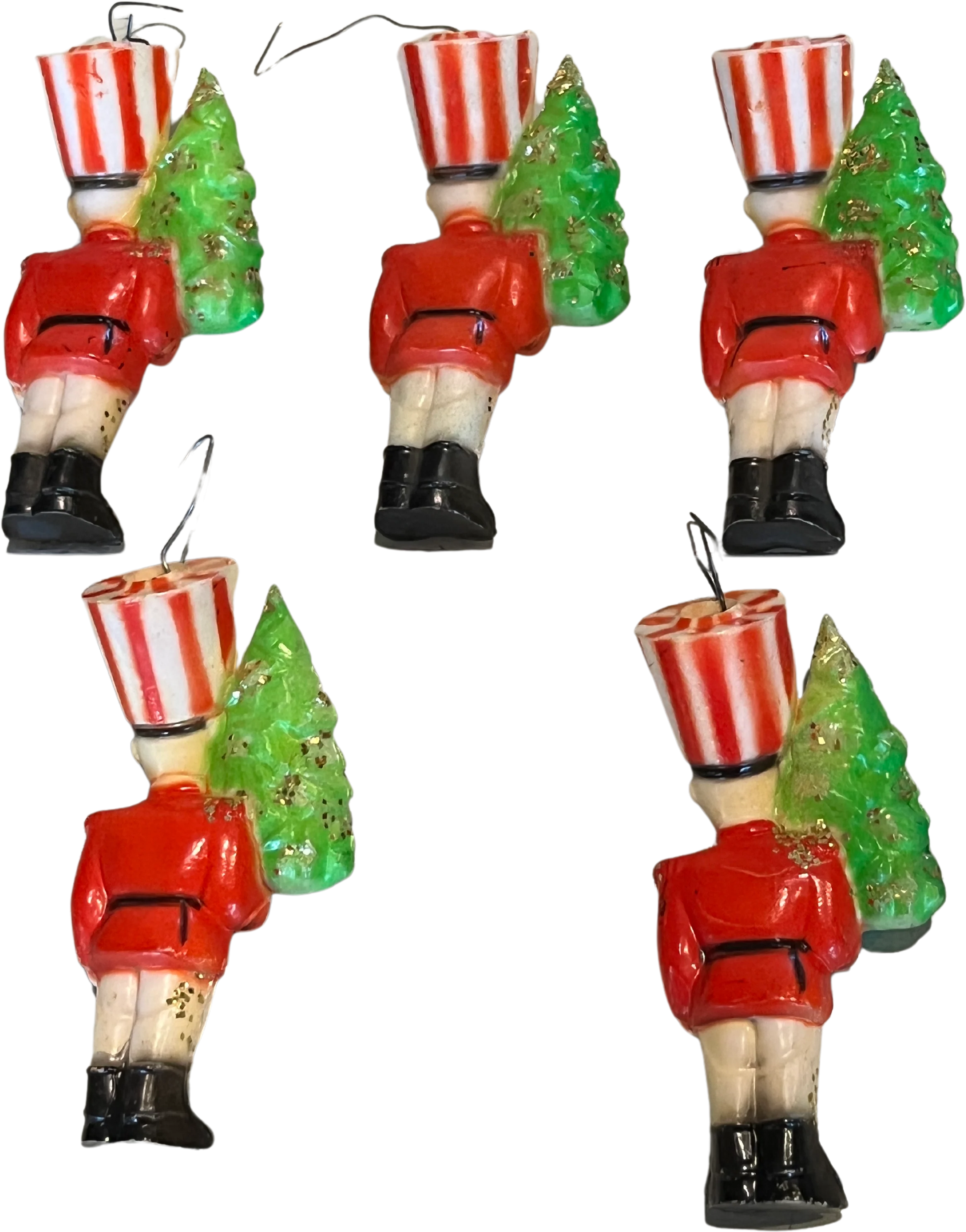 50s/60s Vintage Soldier Light Cover Christmas Ornament Lot - Image 2