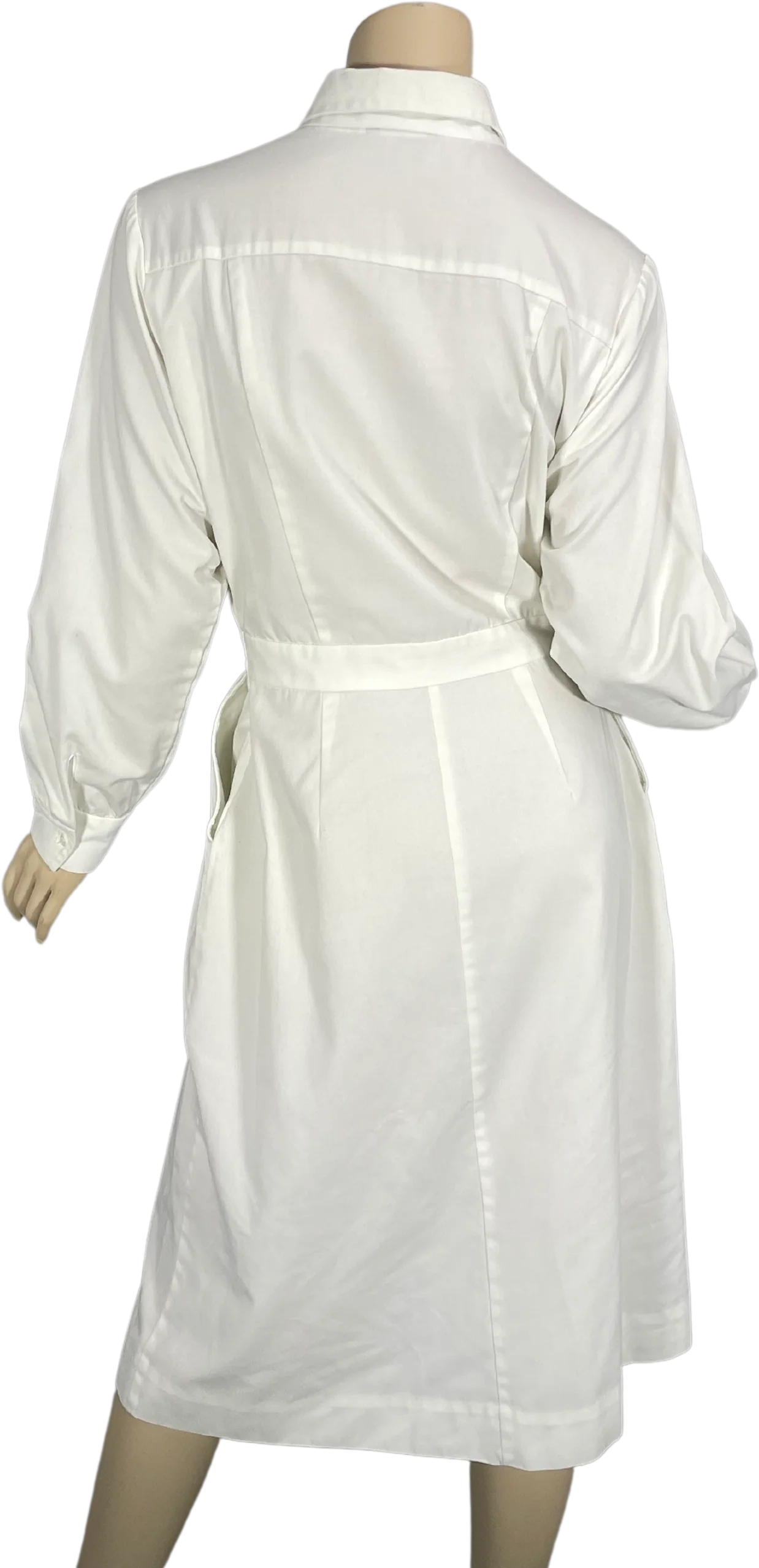 50s/60s White Cotton Nurse Uniform Dress Costume Cosplay By White Swan - Image 2