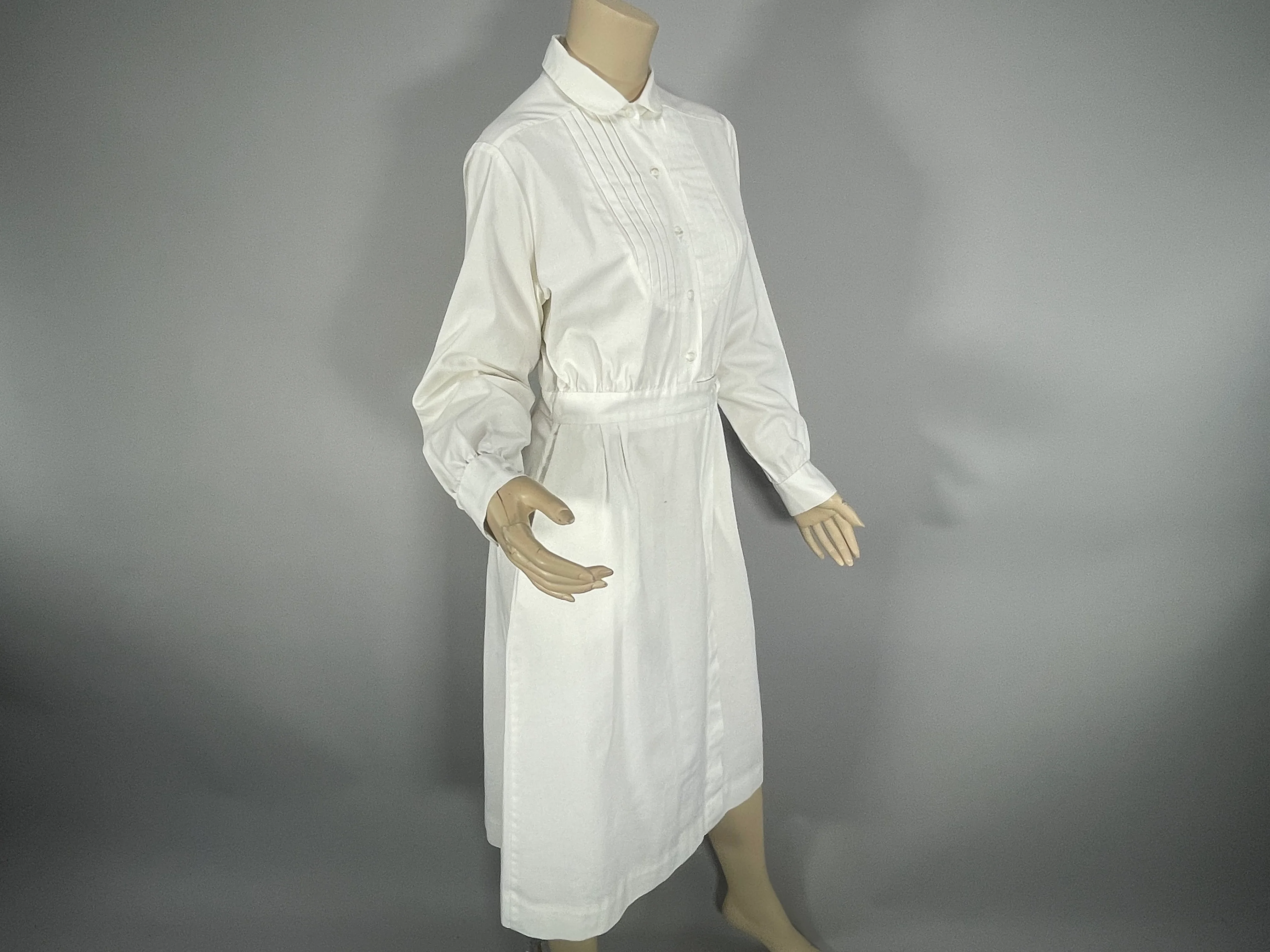 50s/60s White Cotton Nurse Uniform Dress Costume Cosplay By White Swan - Image 6