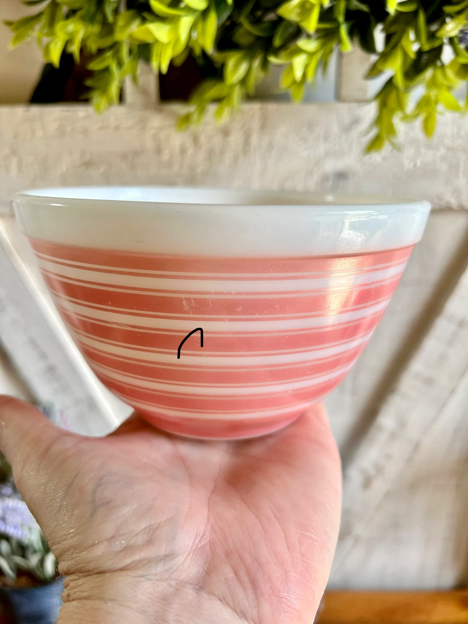 50s Pink Pyrex Rainbow Stripes By Punk Pyrex Rainbow Stripes - Image 5