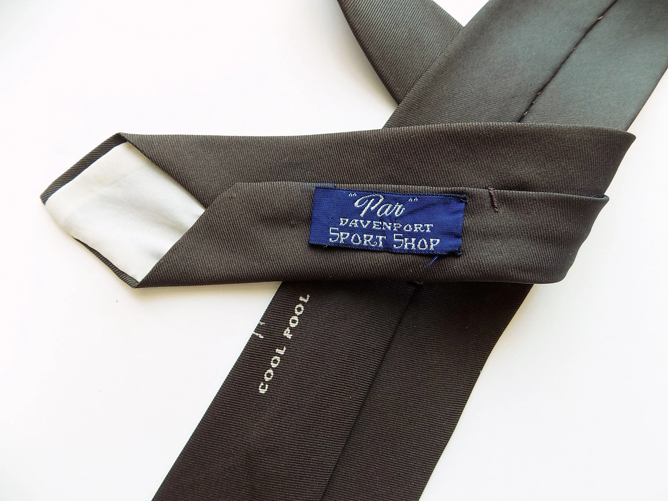 50s Atomic Cool Pool Necktie by Countess Mara Skinny Tie Diver Bathing Beauty Swimming Pool Novelty Mad Men by Countess Mara - Image 4