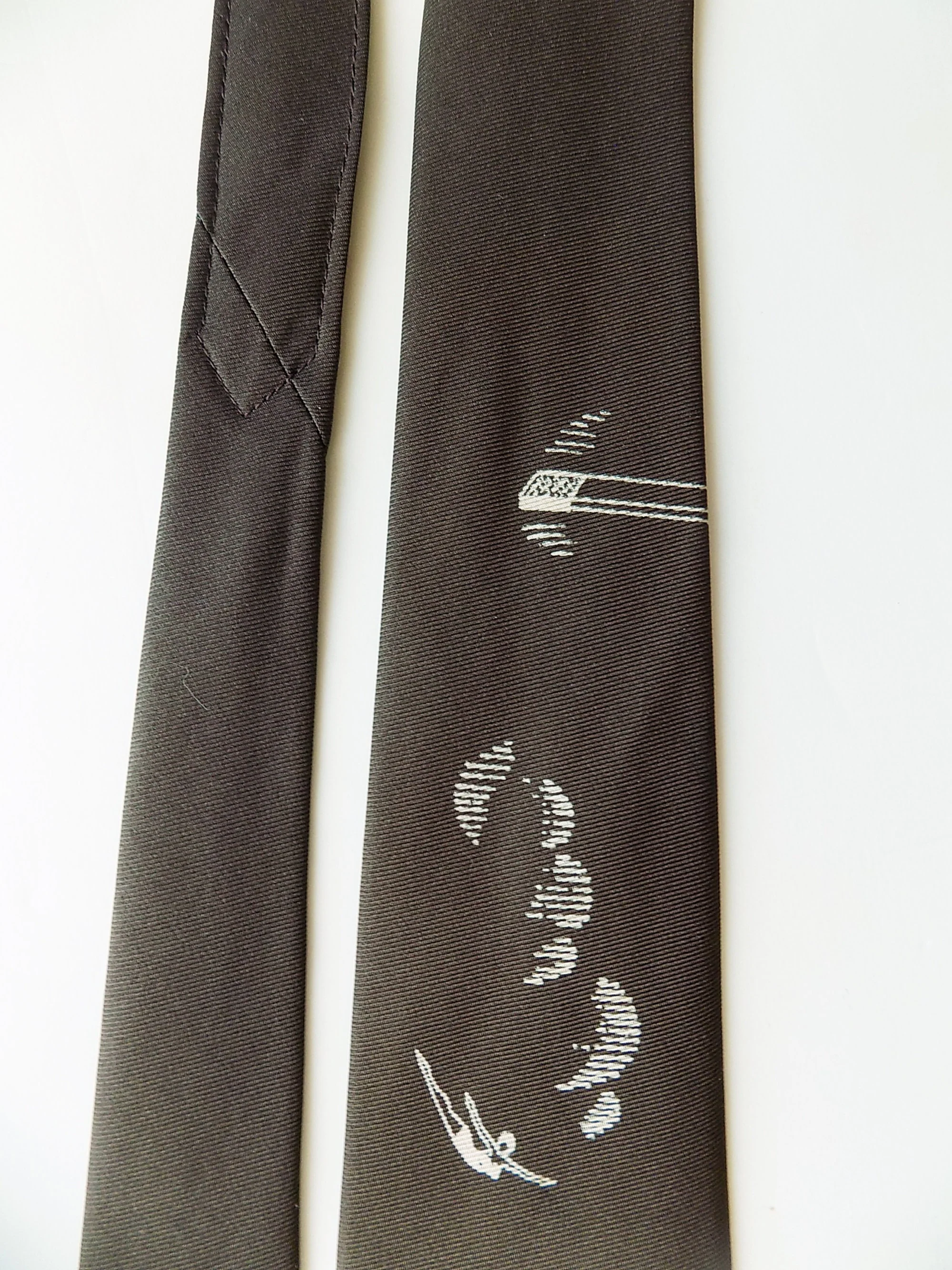 50s Atomic Cool Pool Necktie by Countess Mara Skinny Tie Diver Bathing Beauty Swimming Pool Novelty Mad Men by Countess Mara - Image 5