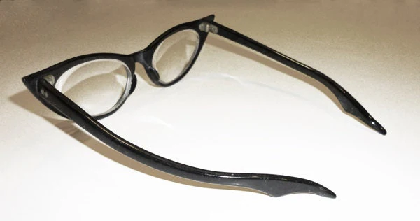 50s Atomic Rockabilly French Cat Eye Frames - Image 2
