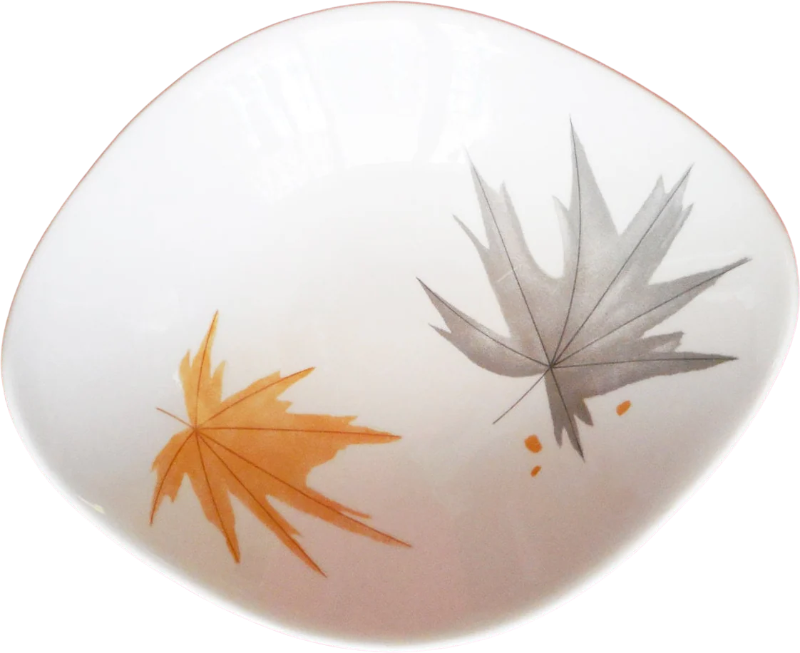 50s Atomic Serving Bowl by Ben Seibel Iroquois Harvest Time Informal Fruit Bowl by Ben Seibel