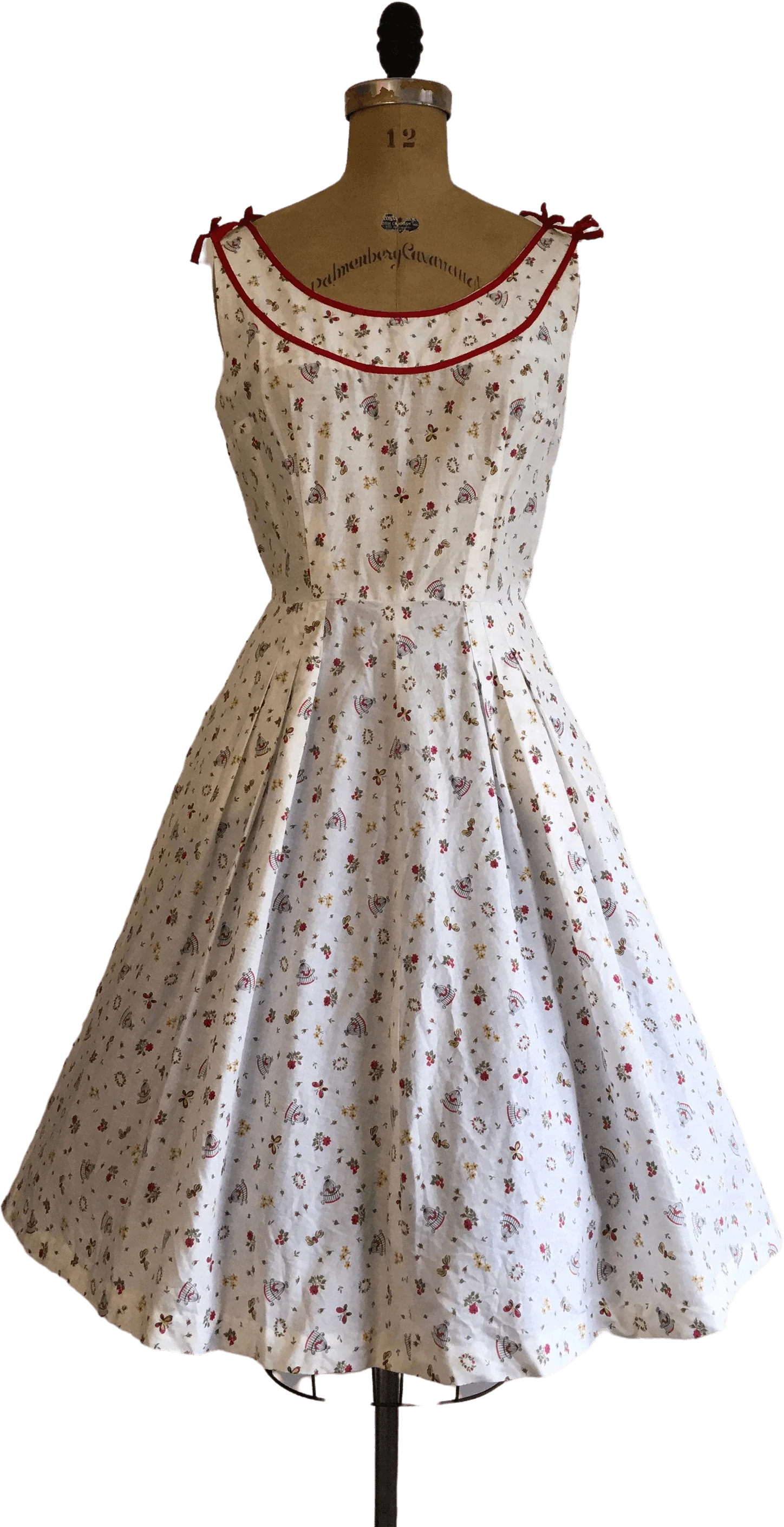 50's Birds And Bees Novelty Print Dress