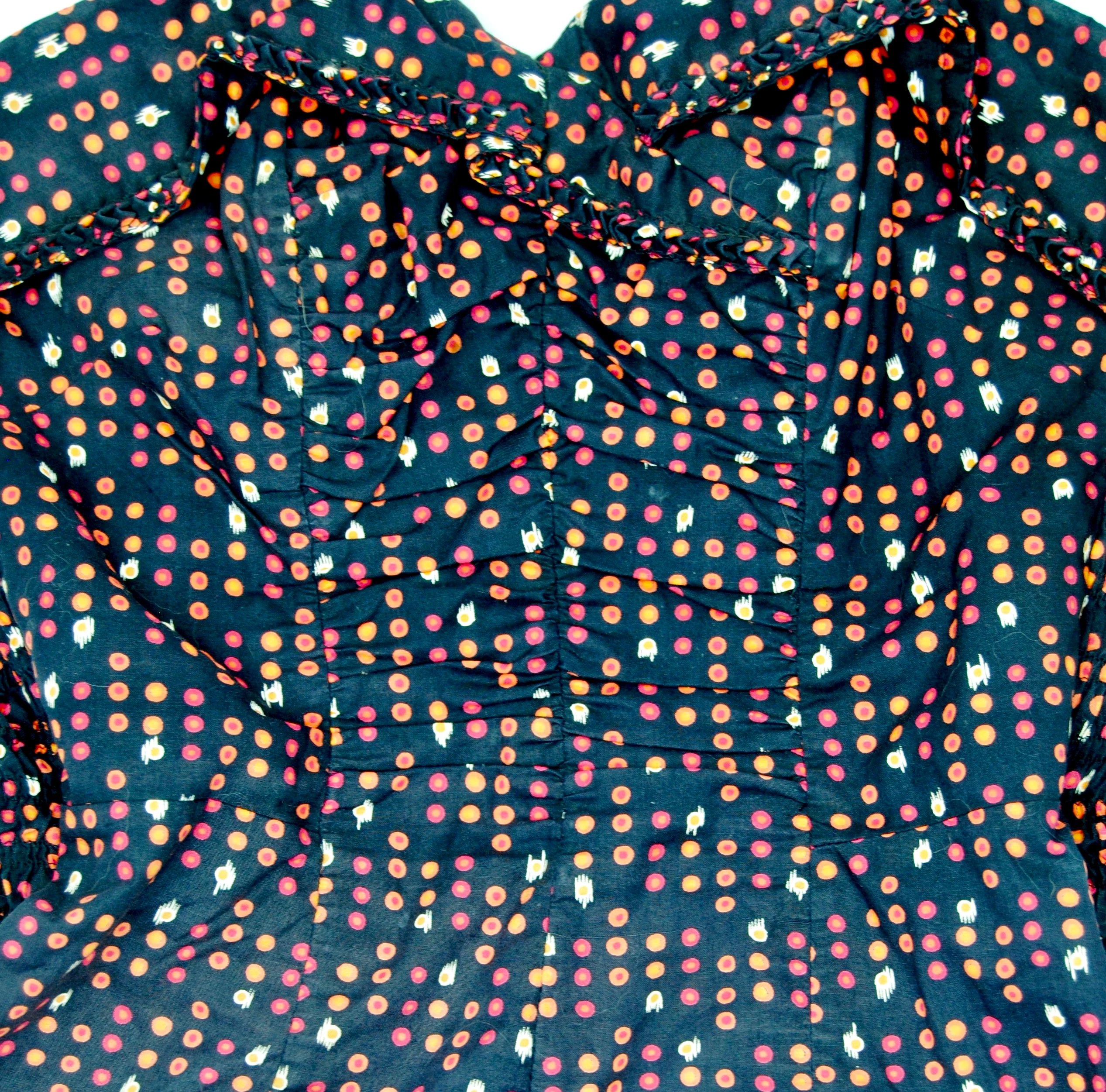 50s Black Patterned Cotton Swim Suit By Catalina - Image 13