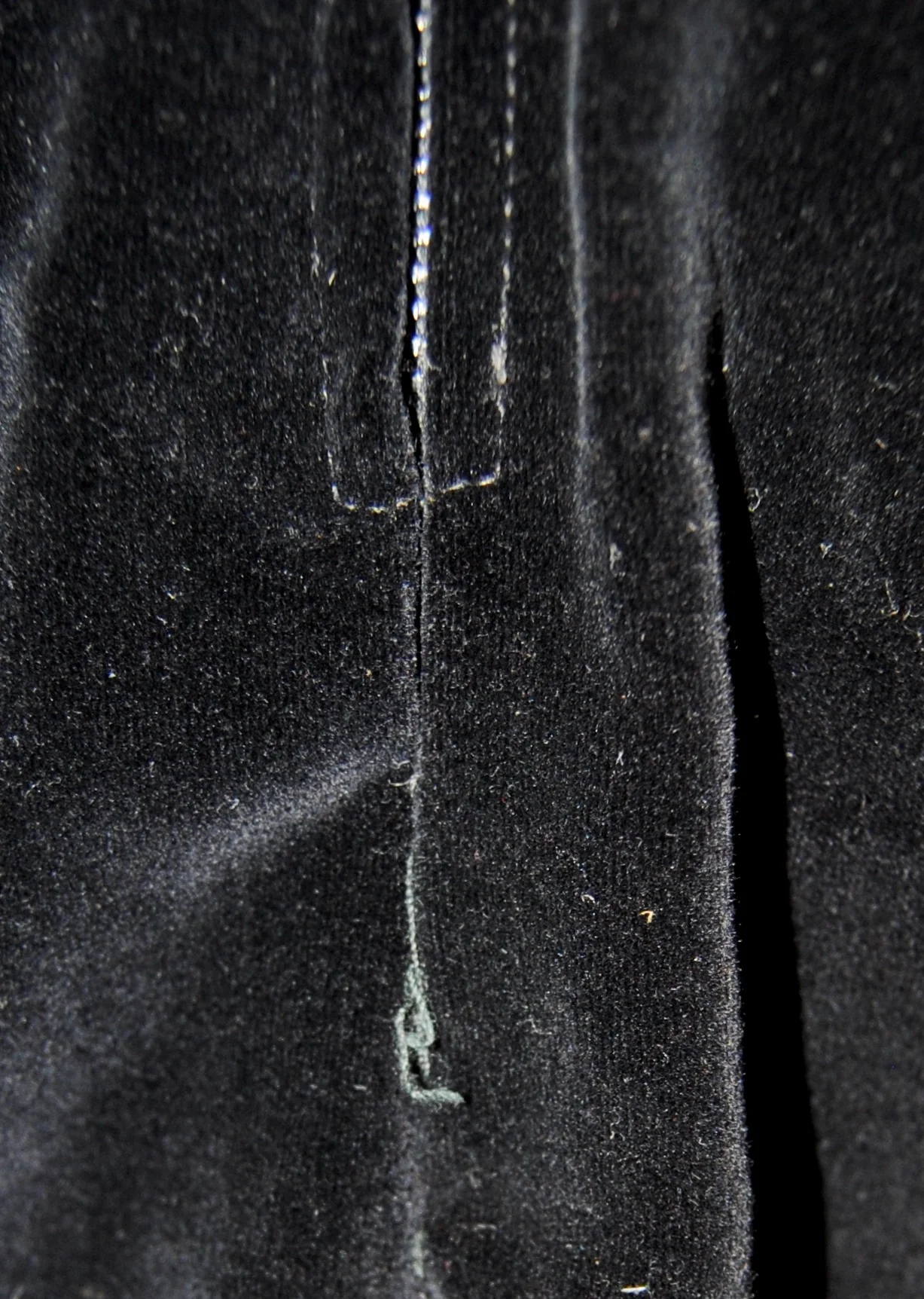 50s Black Velveteen Cocktail Holiday Dress With Trim By Gilden Juniors - Image 16