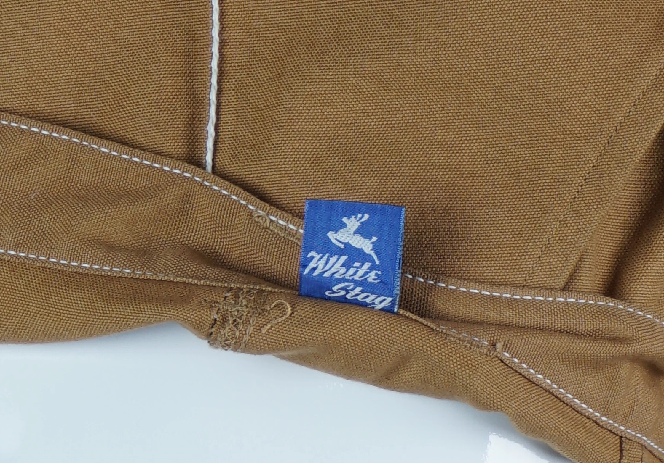 50s Brown High Waist Crop Denim Jeans By White Stag - Image 13
