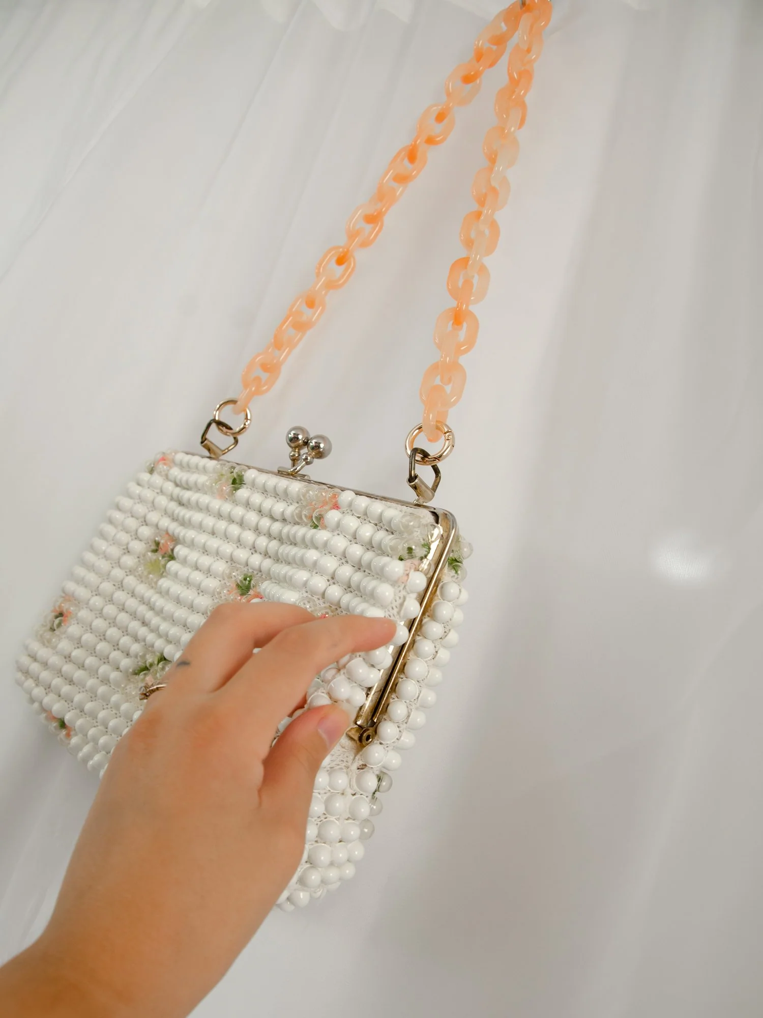 50s Bubble Purse With Chunky Chain - Image 7