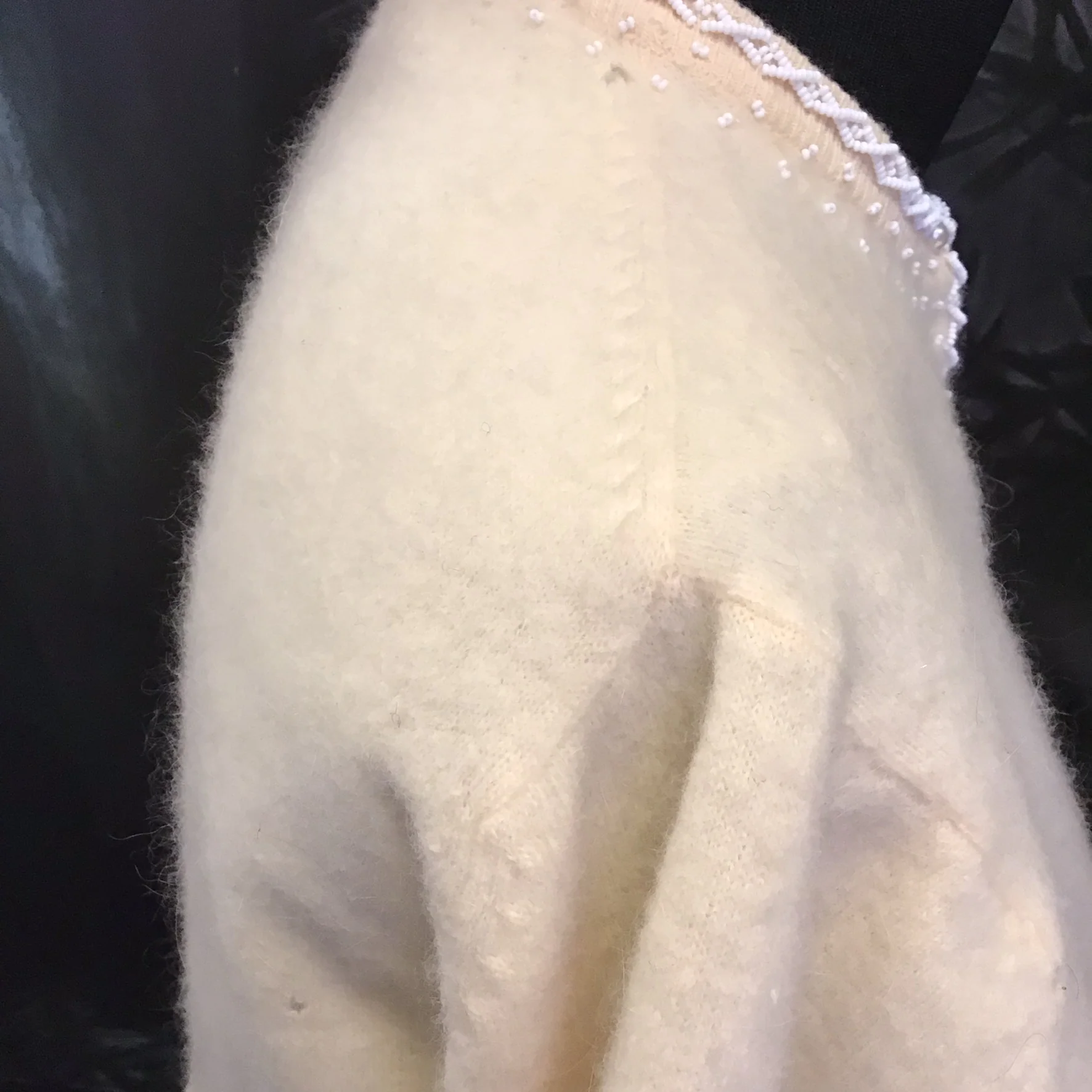 50s Cashmere Daded Cardigan - Image 5